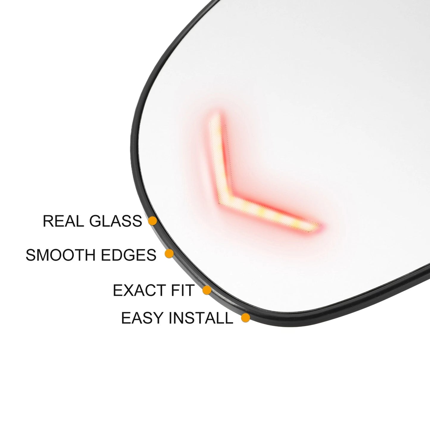Driver Side Heated LED Signal Mirror Glass for Tahoe Yukon Sierra Silverado