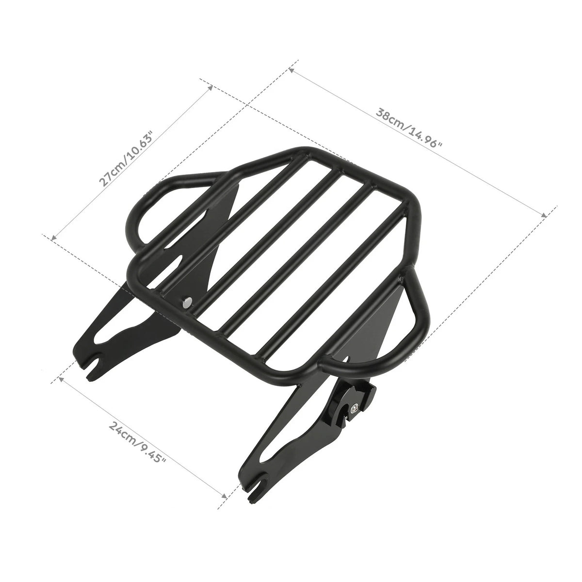 Detachable Backrest Sissy Bar Luggage Rack for Harley Street Glide (2009-2025)