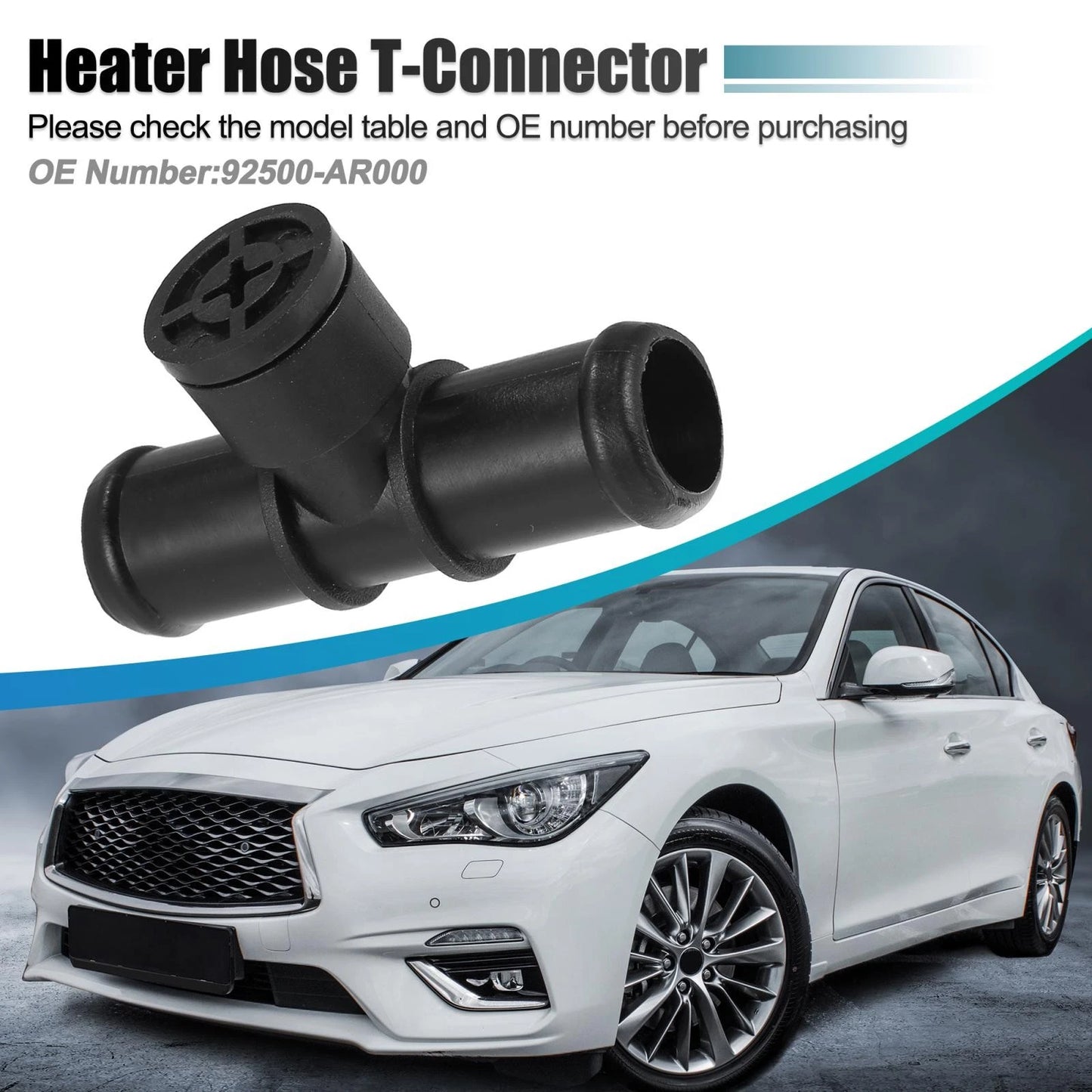 92500-AR000 Heater Hose Connector for Nissan 350Z Infiniti G35 FX35 M35 M45