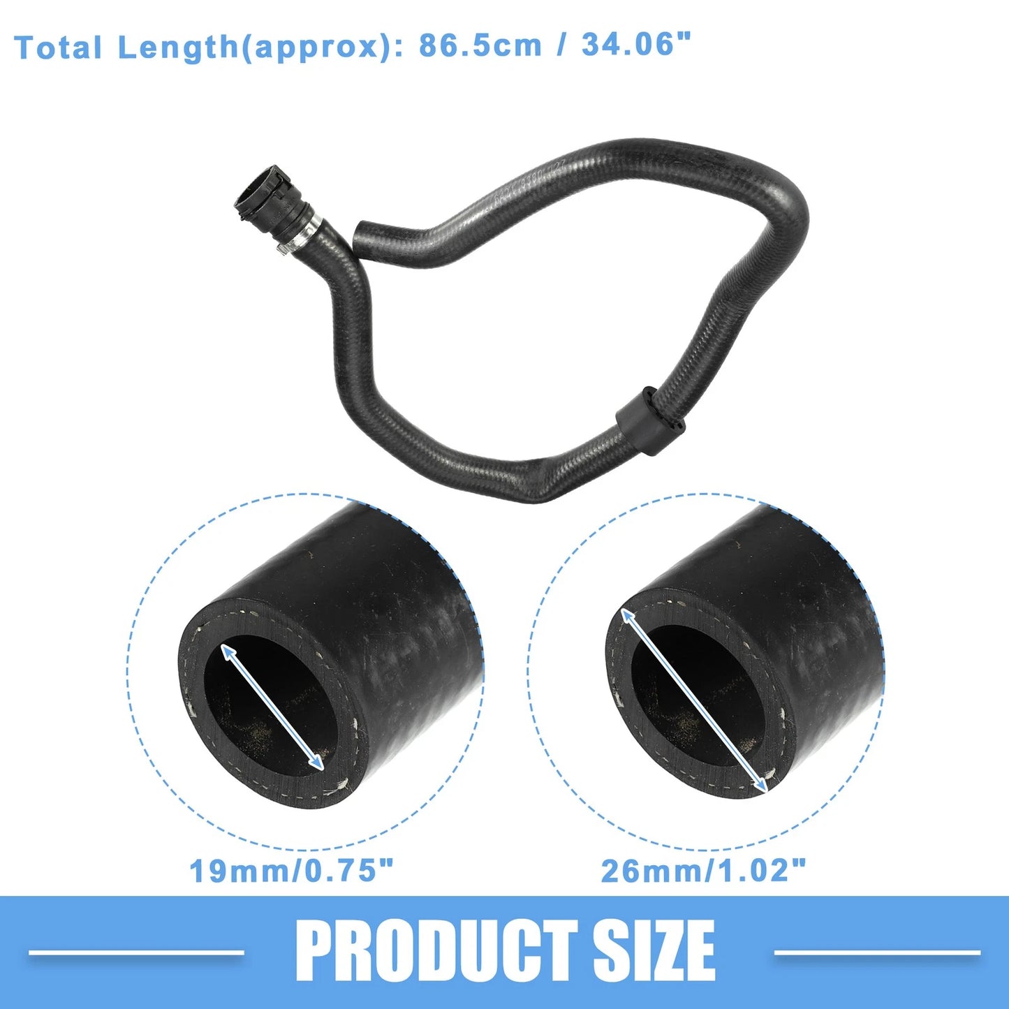 Radiator Coolant Hose for BMW X5 3.0i 3.0L (2001-2006) - 1 x Hose