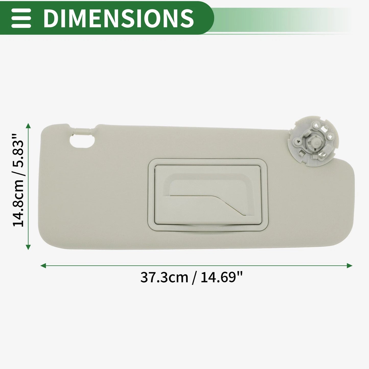 Right Car Sun Visor with Mirror for Chevrolet Cruze (2011 - 2016)