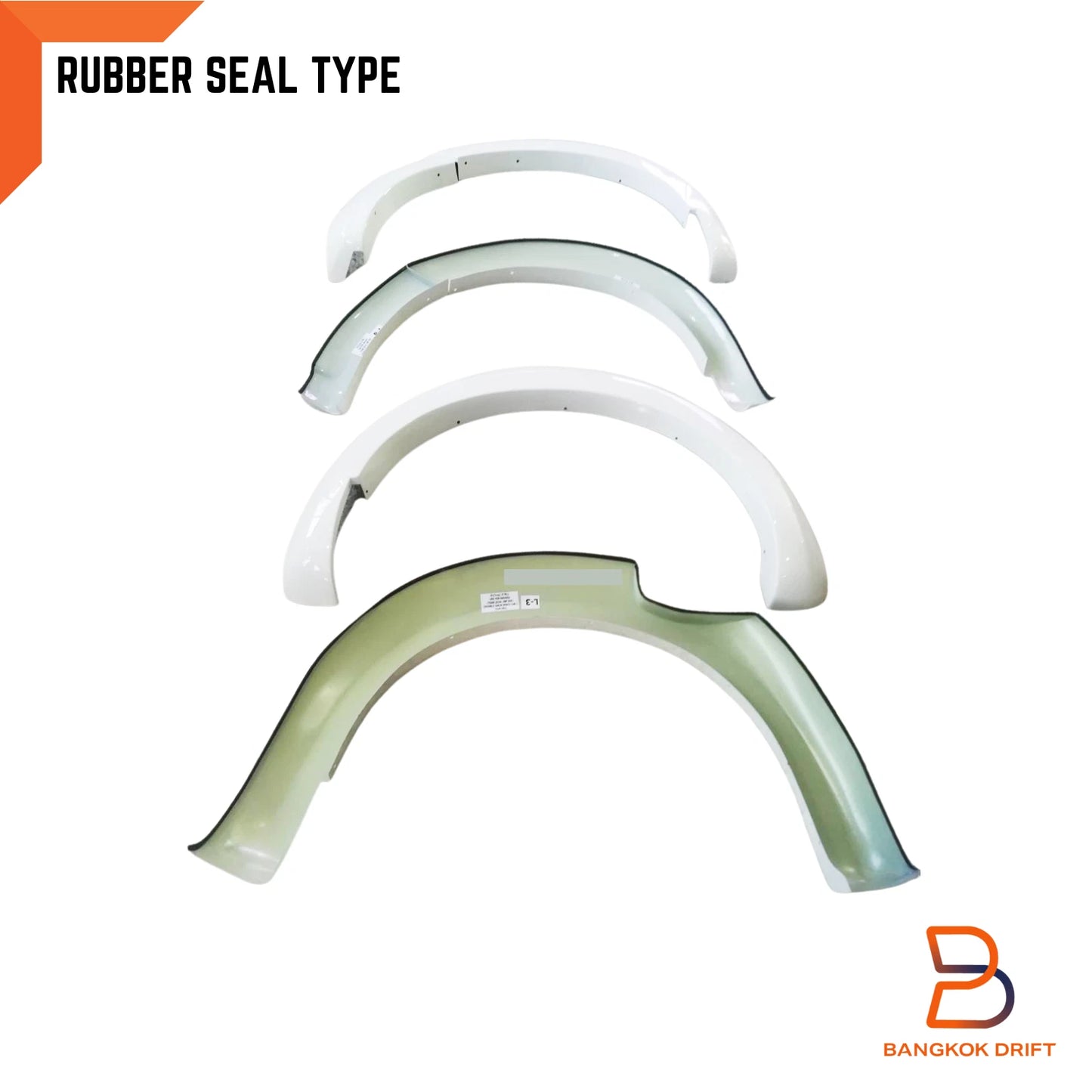 White Fender Flares for Nissan Navara NP300 D23 Narrowbody (2015-2019)