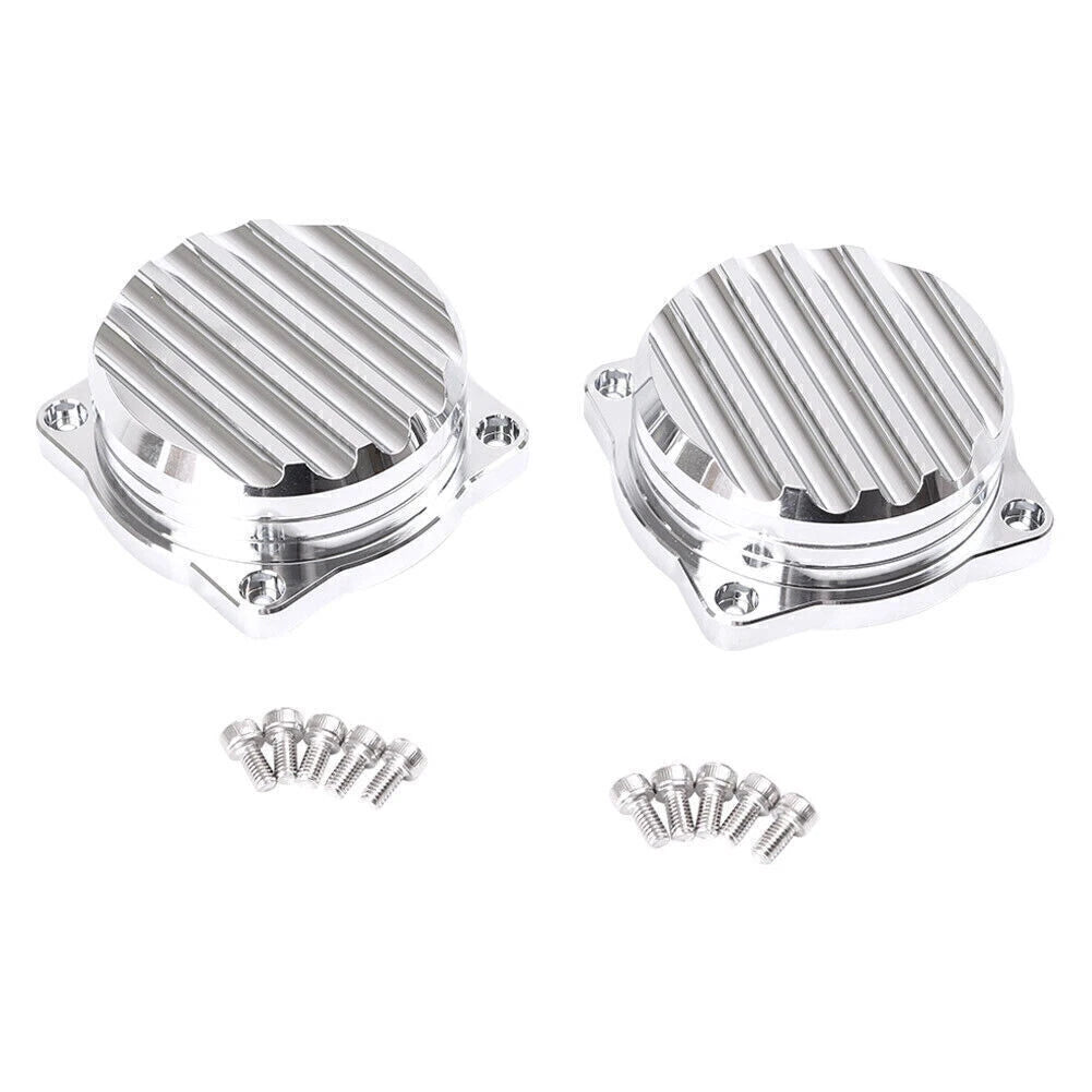 2 x Silver Carburetor Covers for Triumph Scrambler/Thruxton 900 (2008-2015)