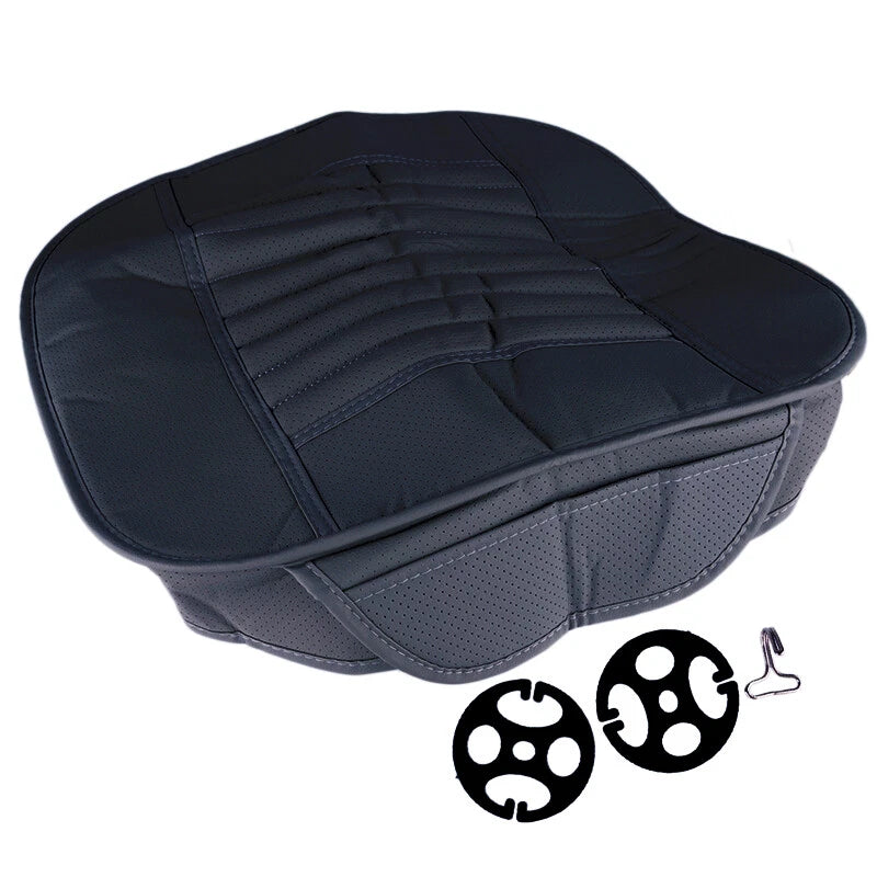 PU Front Seat Cover for Auto Car - Full Surround Breathable Cushion Mat Pad