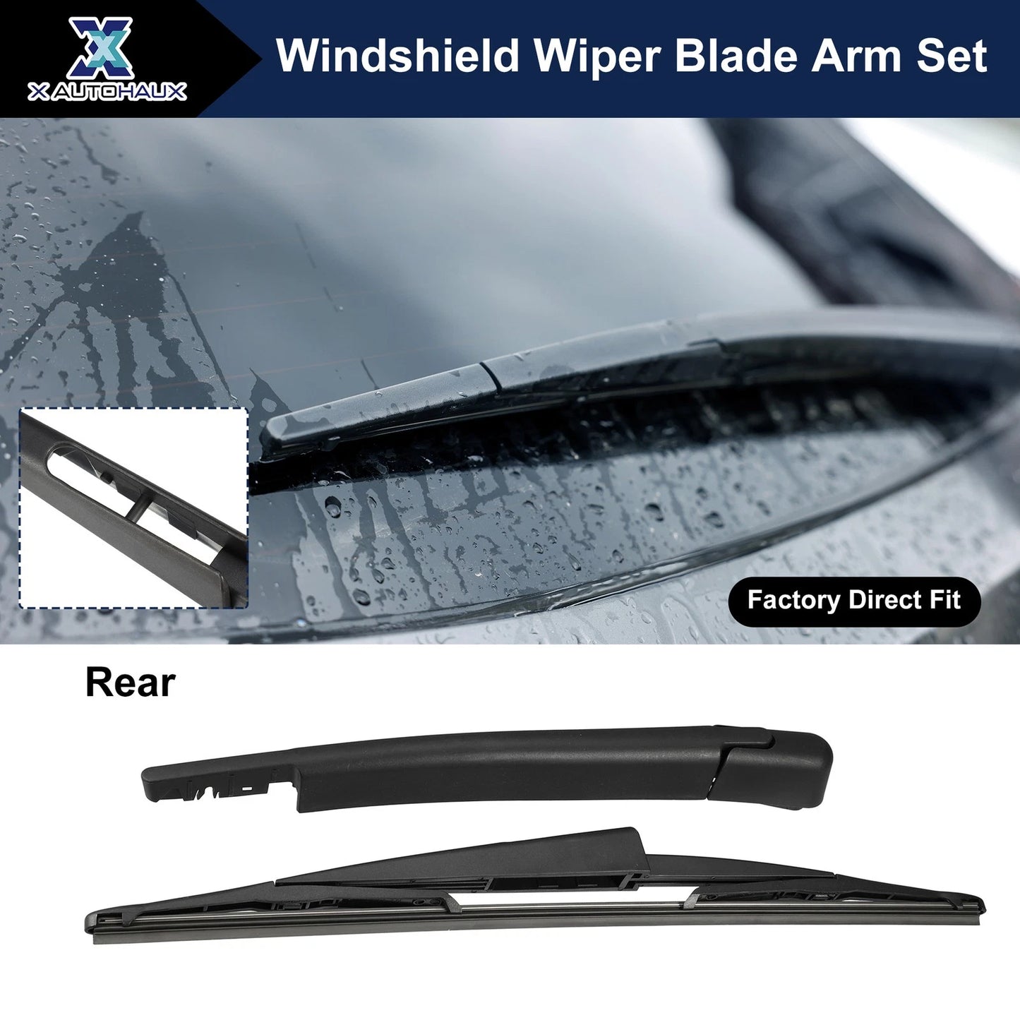 Rear Windshield Wiper Blade Arm Set for Ford Expedition, Lincoln Navigator