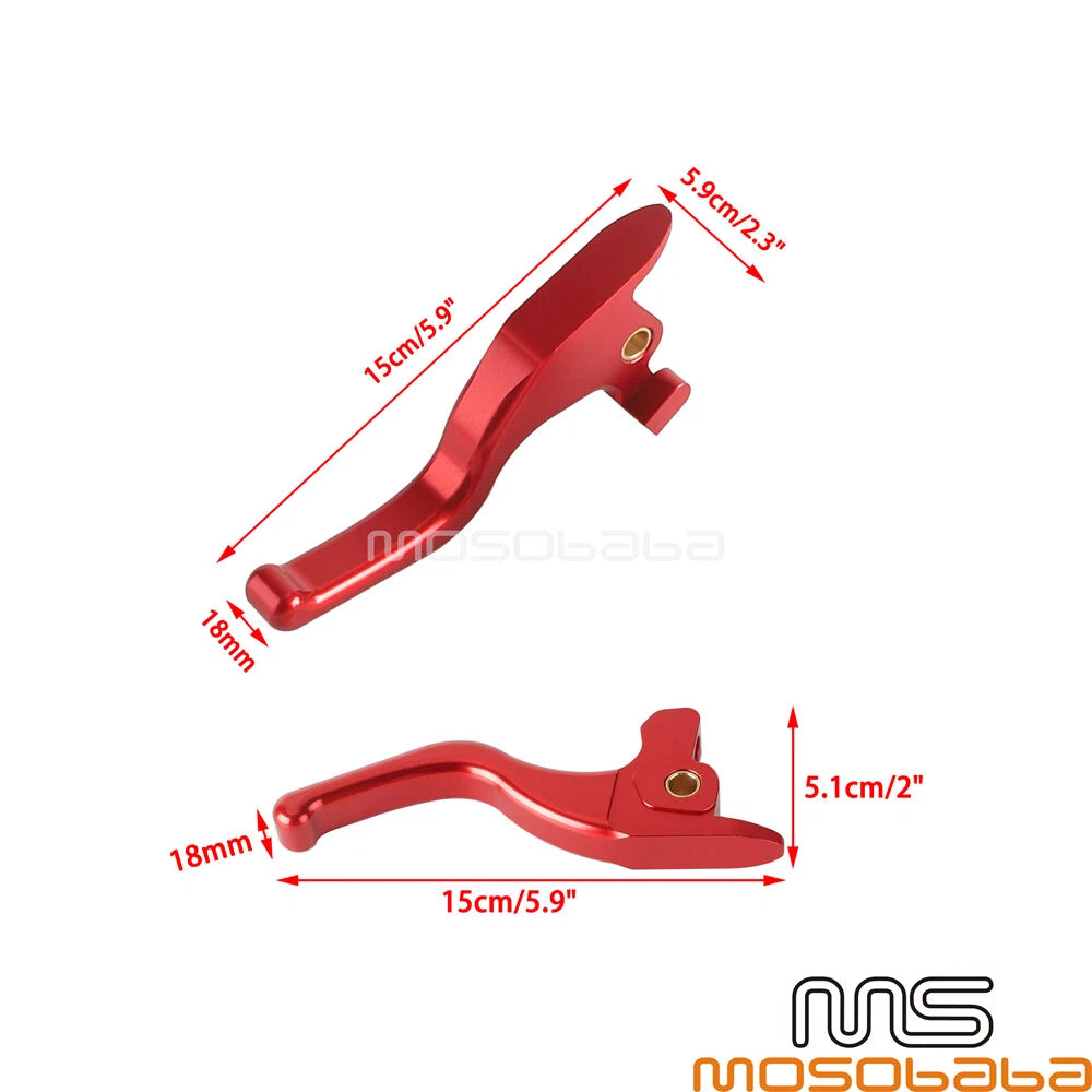 3 Finger 5.9'' Brake Clutch Lever Kit for Harley Softail Slim S FLSS (2017)
