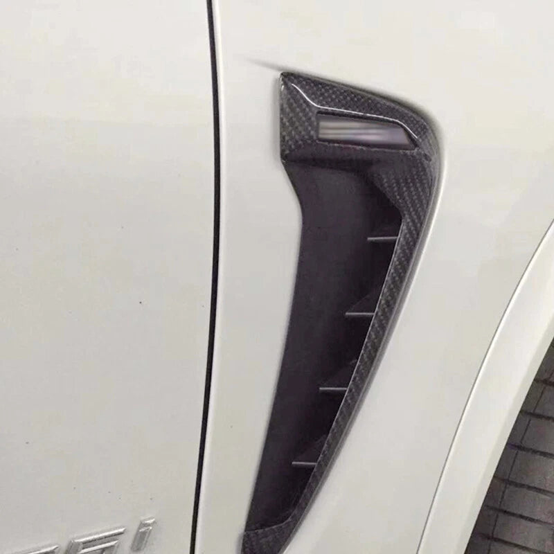 for 2015-2018 BMW X5 F15 X5M Carbon Fiber Air Vent Side Fender Trim Grille Cover