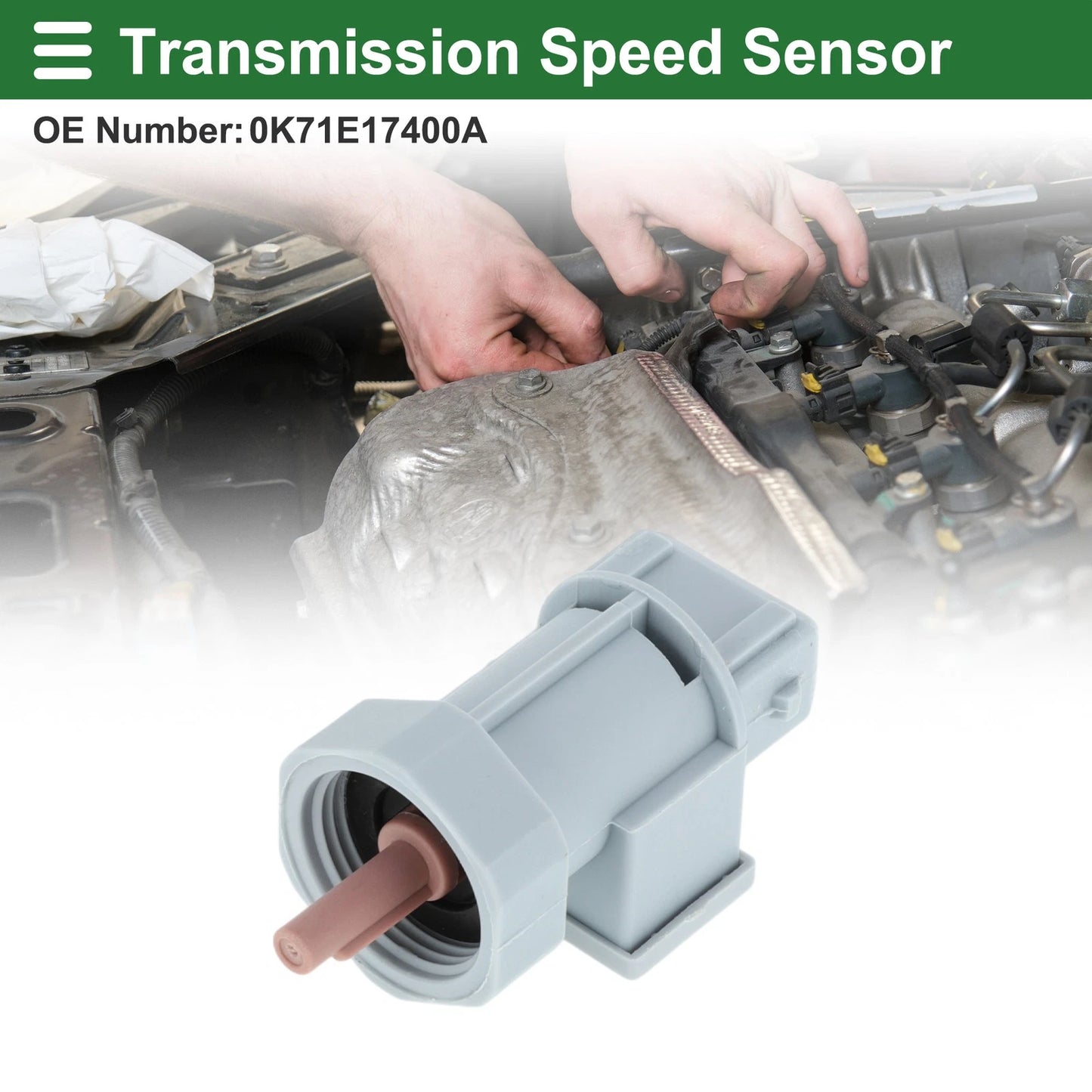 Transmission Speed Sensor for KIA Pregio Van 2.7D (1997) 1 x Gray