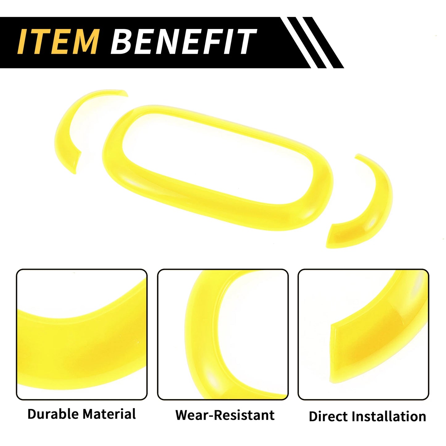 Blue Front Rear Roof Reading Light Trim Covers for Jeep Wrangler JK (2011-2017)