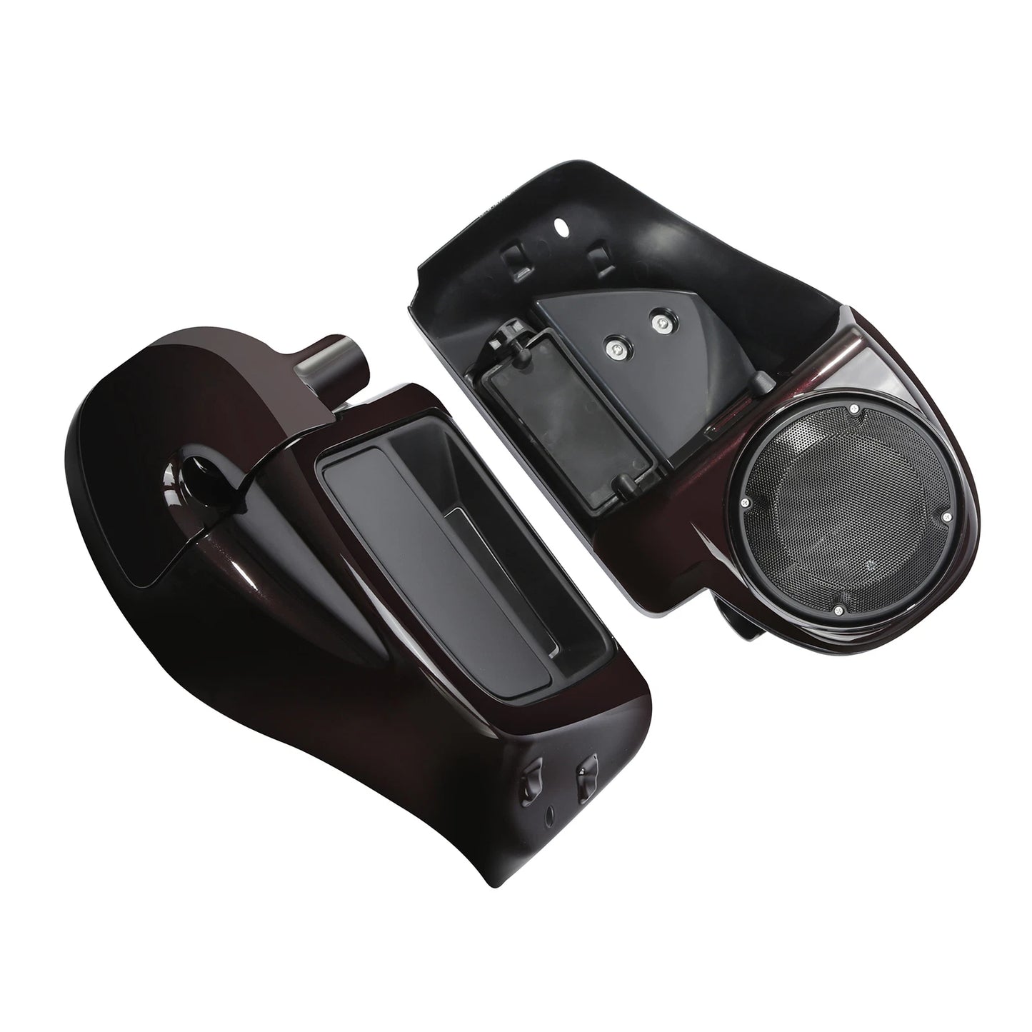 Vented Leg Fairings for Harley CVO Street Glide 2014-2024 Black Forest