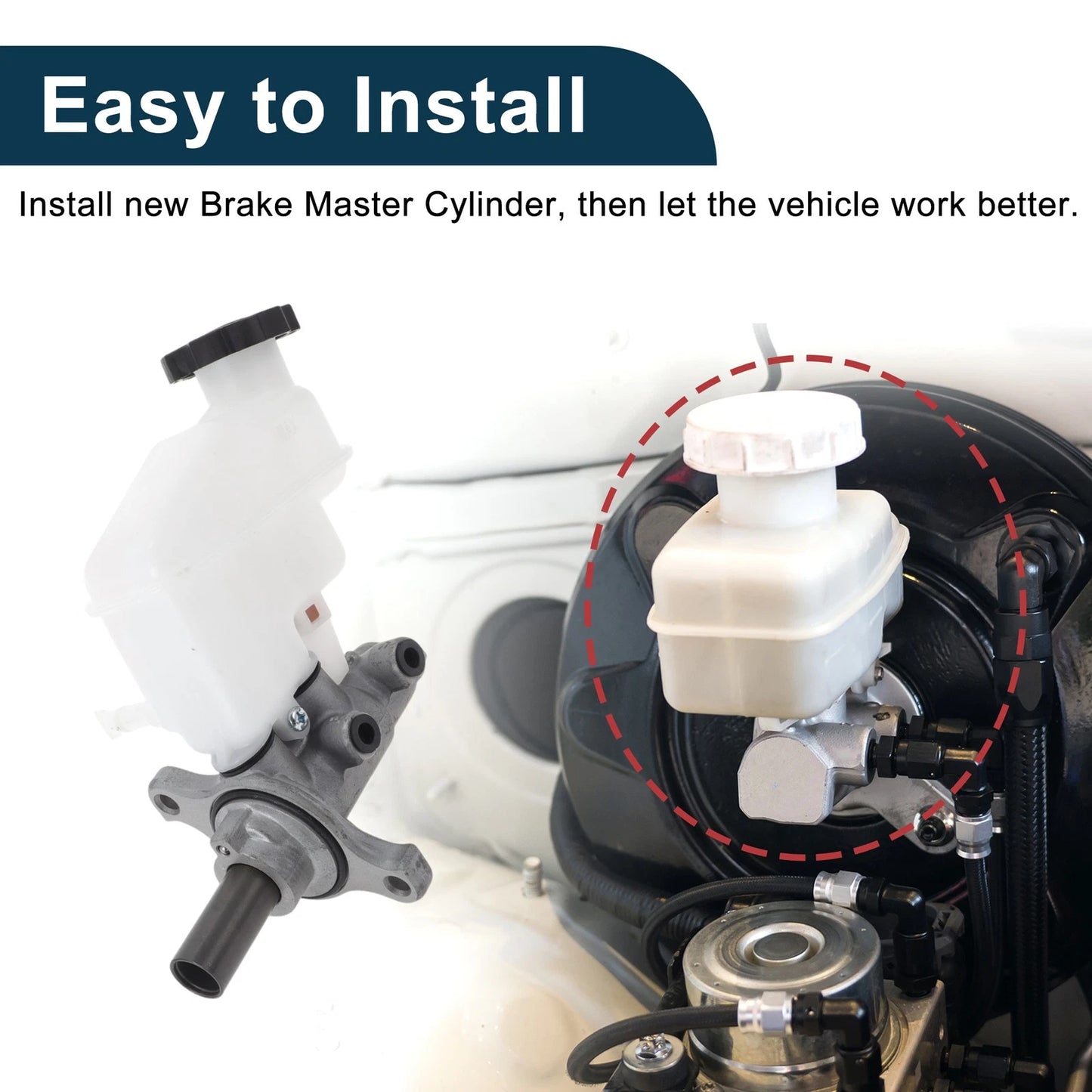 Brake Master Cylinder w/ Reservoir for Kia Optima (2011-2015)