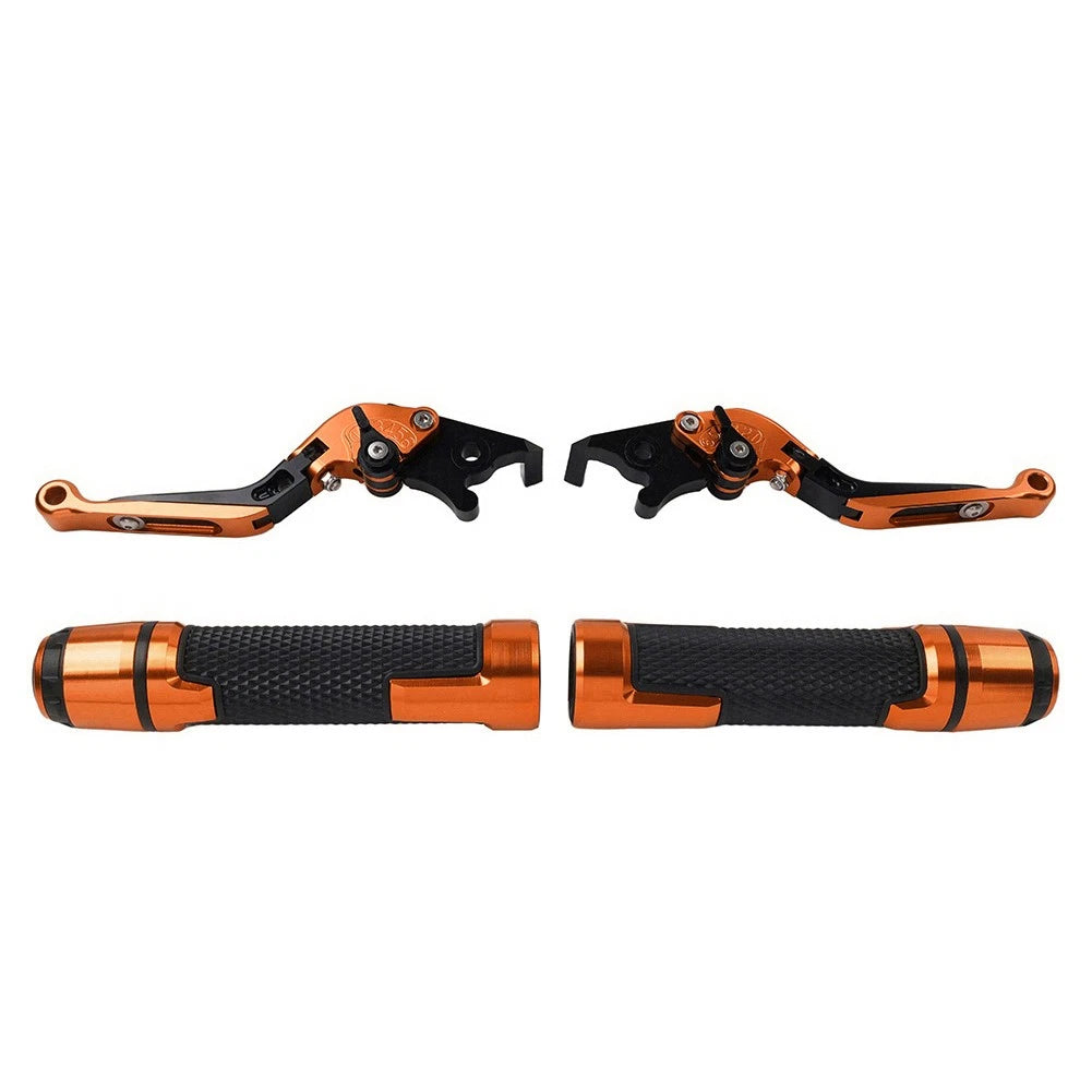 Folding Extendable Brake Clutch Levers & Handlebar Grips for Suzuki RF600R (1993-1998)