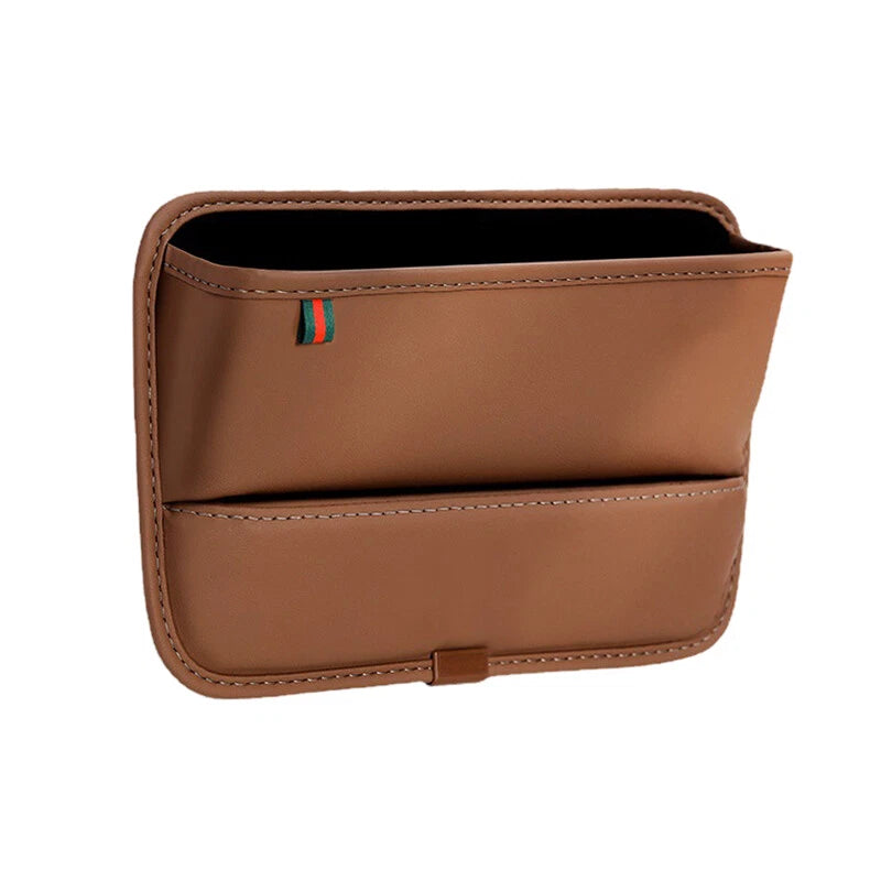 Multifunction Storage Bag for Car Interior Seat Gap Filler Organizer PU Leather