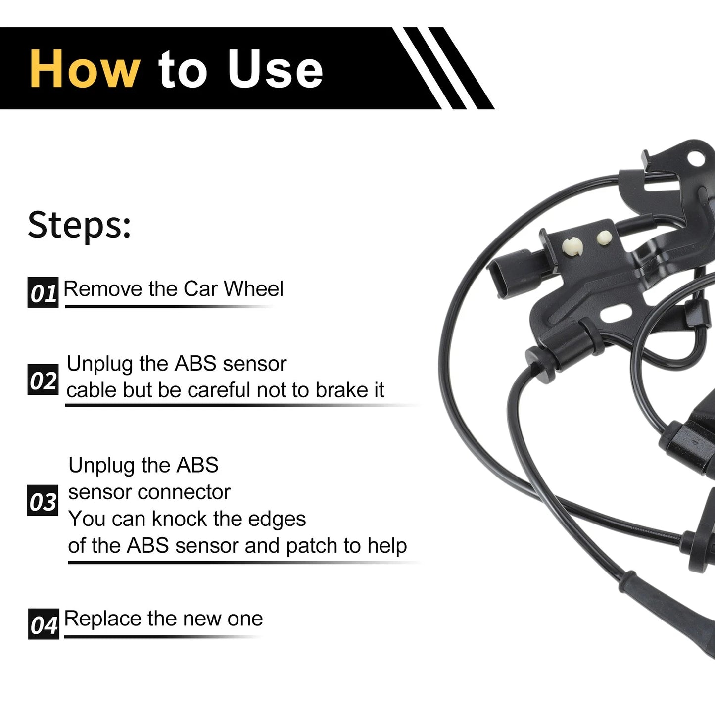 ABS Wheel Speed Sensor for Ford Ranger Front Left (2011-2019)