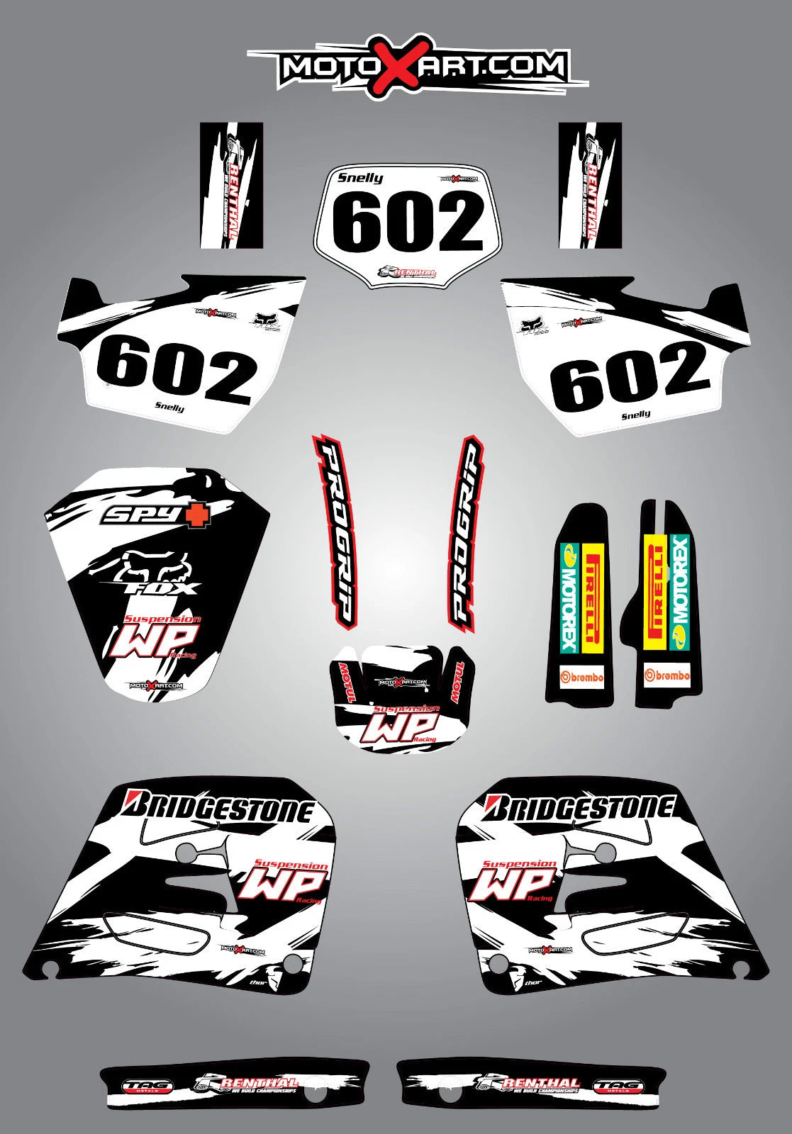 Custom Graphic Kit - Safari Style for Husqvarna WR 250 360 (1996-2007)