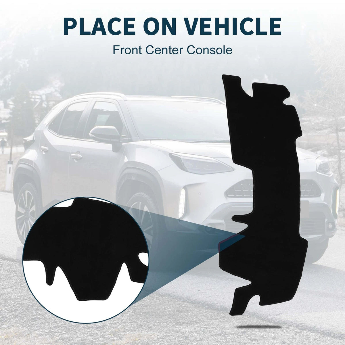 Dashboard Dash Cover Mat 1 x Set for TOYOTA Yaris Cross MXPB1 with Sticker
