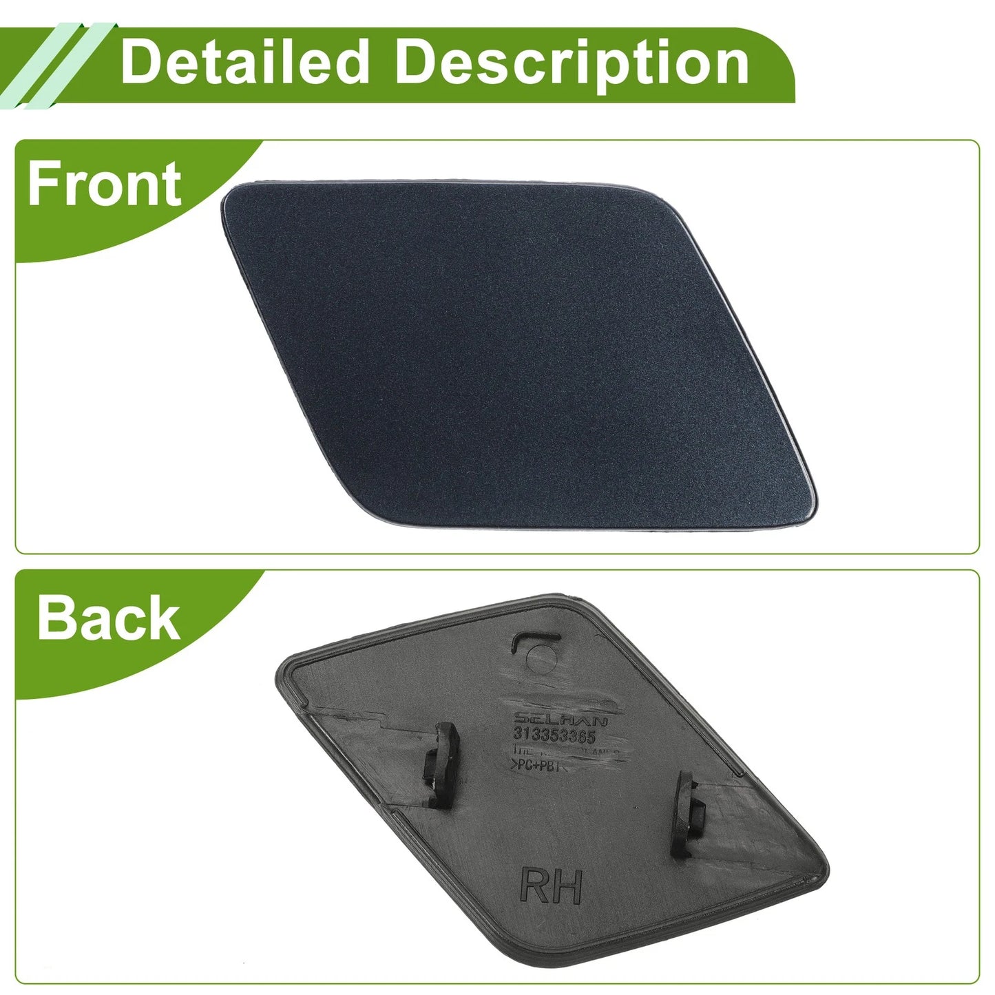Front Right Washer Nozzle Cover for Volvo XC90 (2016-2020) Blue