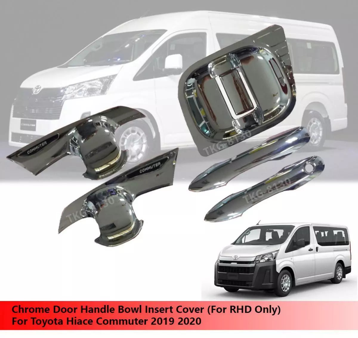 Door Handle Cover for Toyota Hiace Commuter (2019-2020)