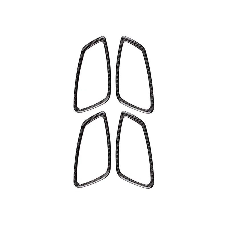 For BMW 3 Series E90 2006-2011 Carbon Fiber Interior Door Handle Bowl Trim 4pcs