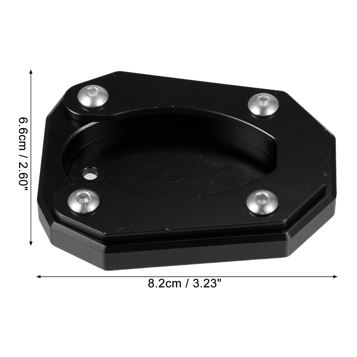 1 Set Kickstand Side Stand Plate Pad Black for Kawasaki Zx4rr (2023–2023)