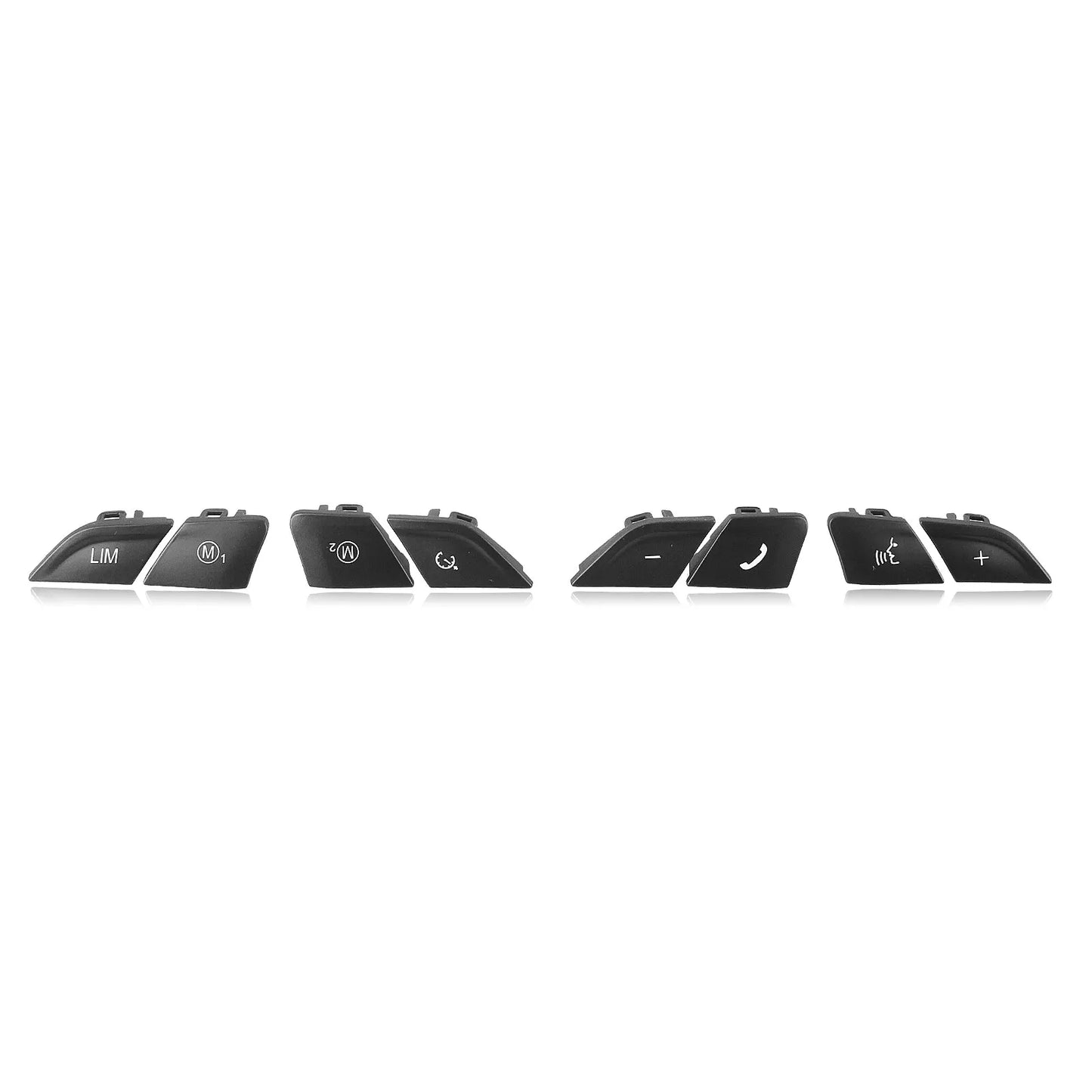 10x Steering Wheel Button Caps for BMW 5 Series F10 F11 F18 (2011-2017)