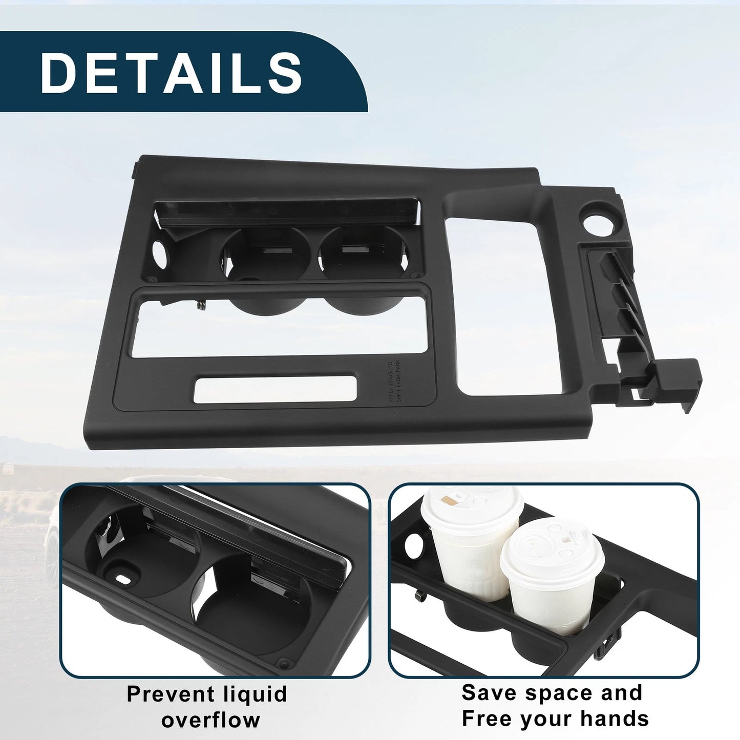 Cup Holder for Chevrolet Corvette Drink Holder Black