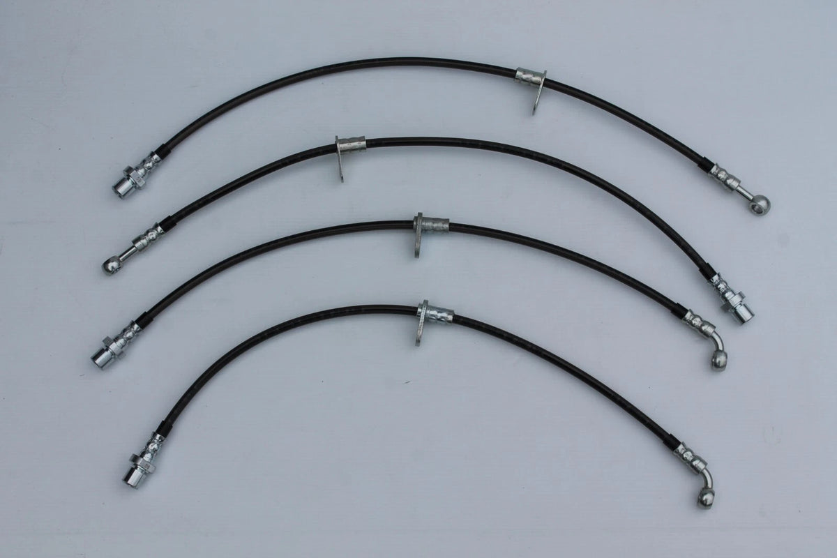 Stainless Steel Braided Brake Hose Set (4) for Subaru Forester (2003-2013)