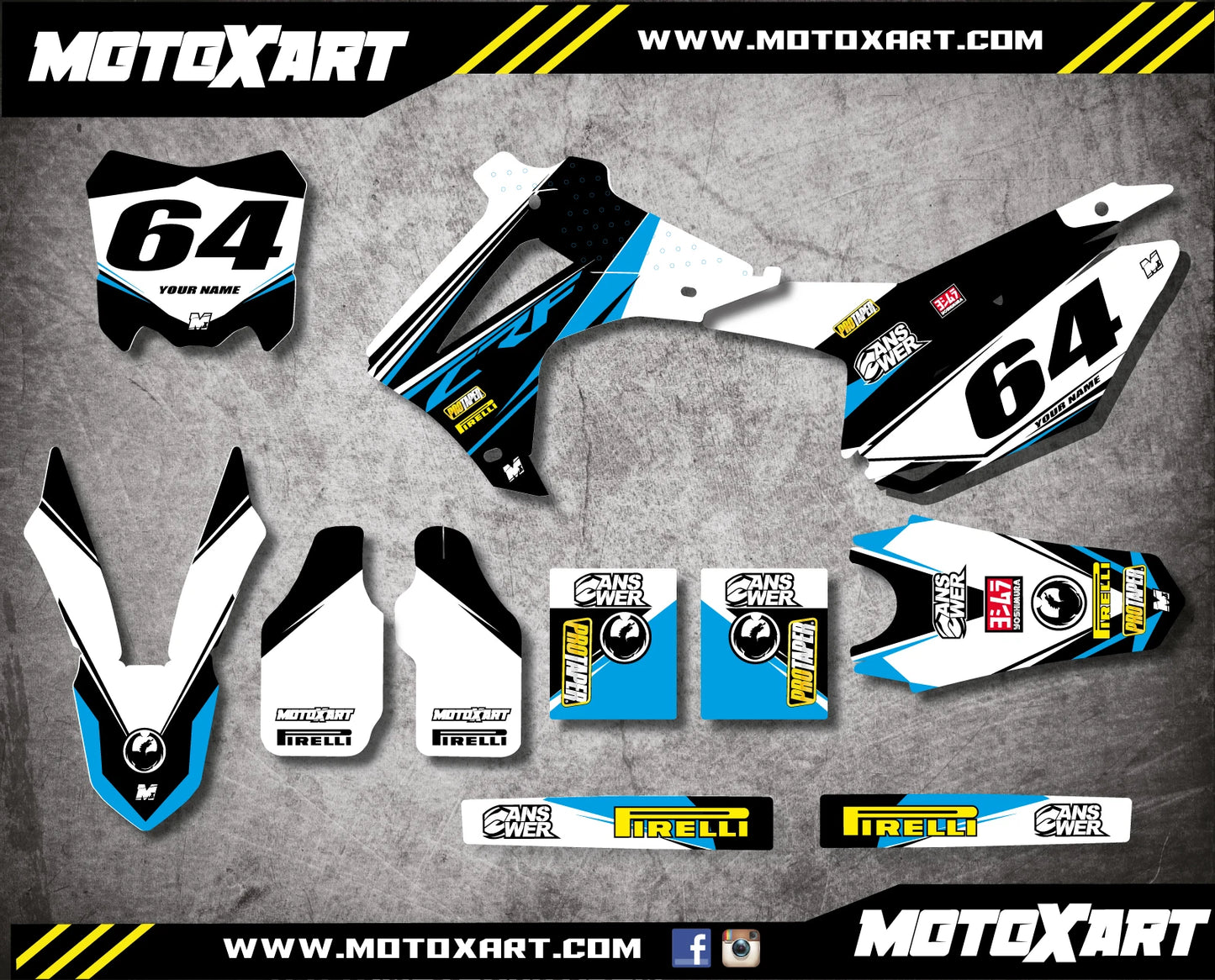 Custom Graphic Kit for Honda CRF 450 (2013-2016)