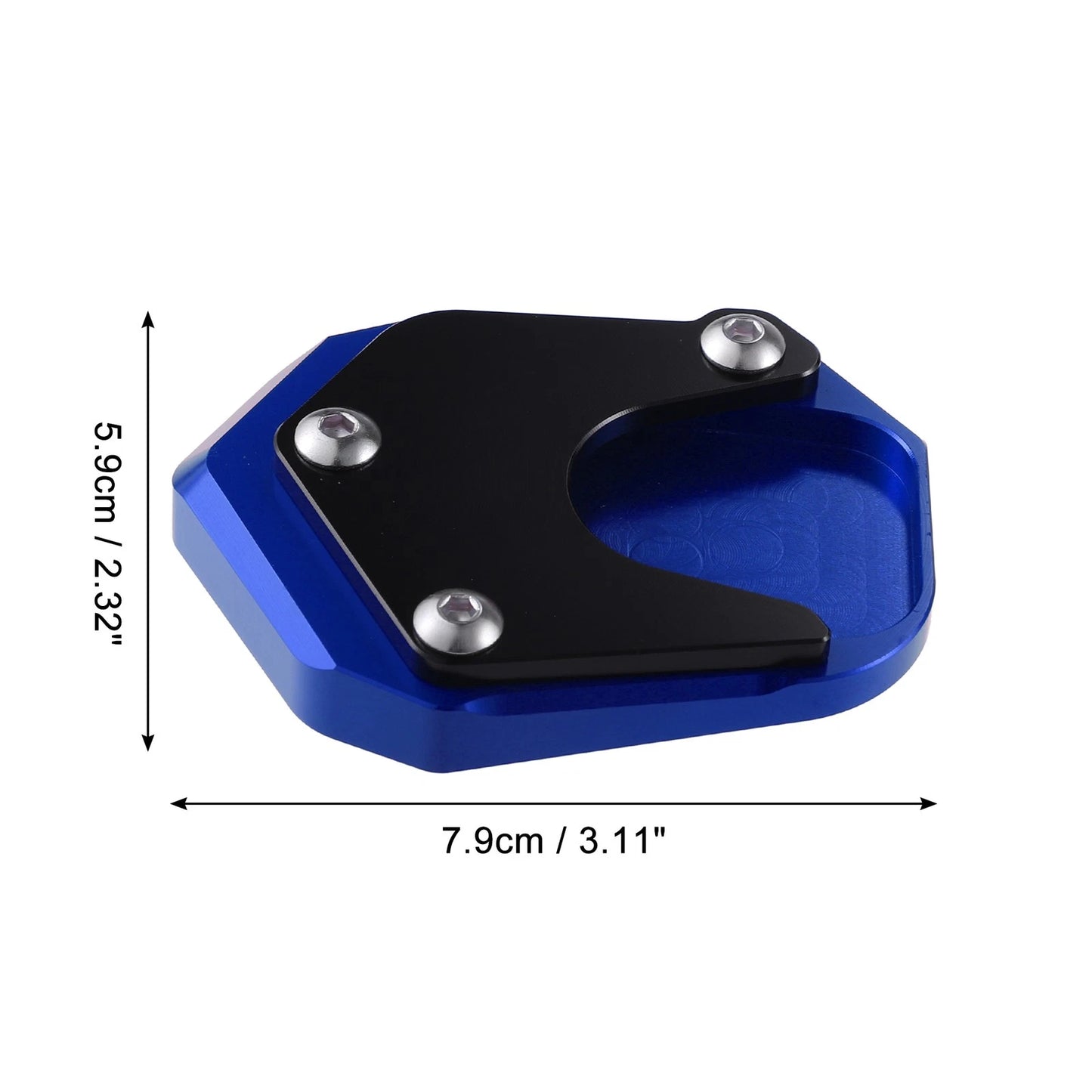 Set Aluminum Alloy Kickstand Plate Pad for Honda CB125R Blue (2018–2021)