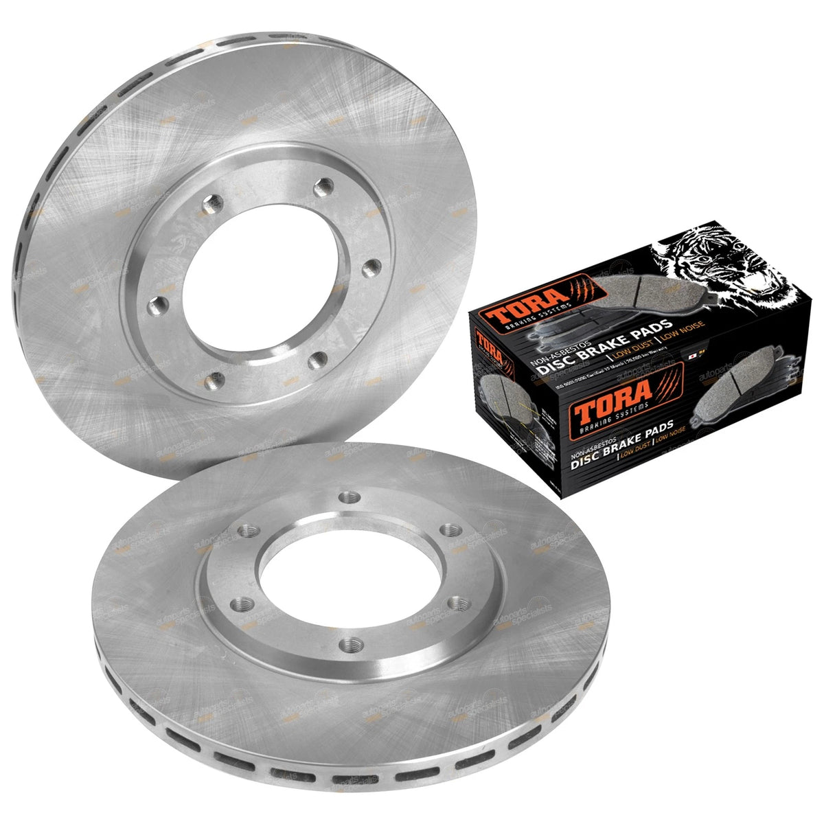 Front Brake Rotors + Disc Pads for Nissan Patrol Y60 (1981-1996)