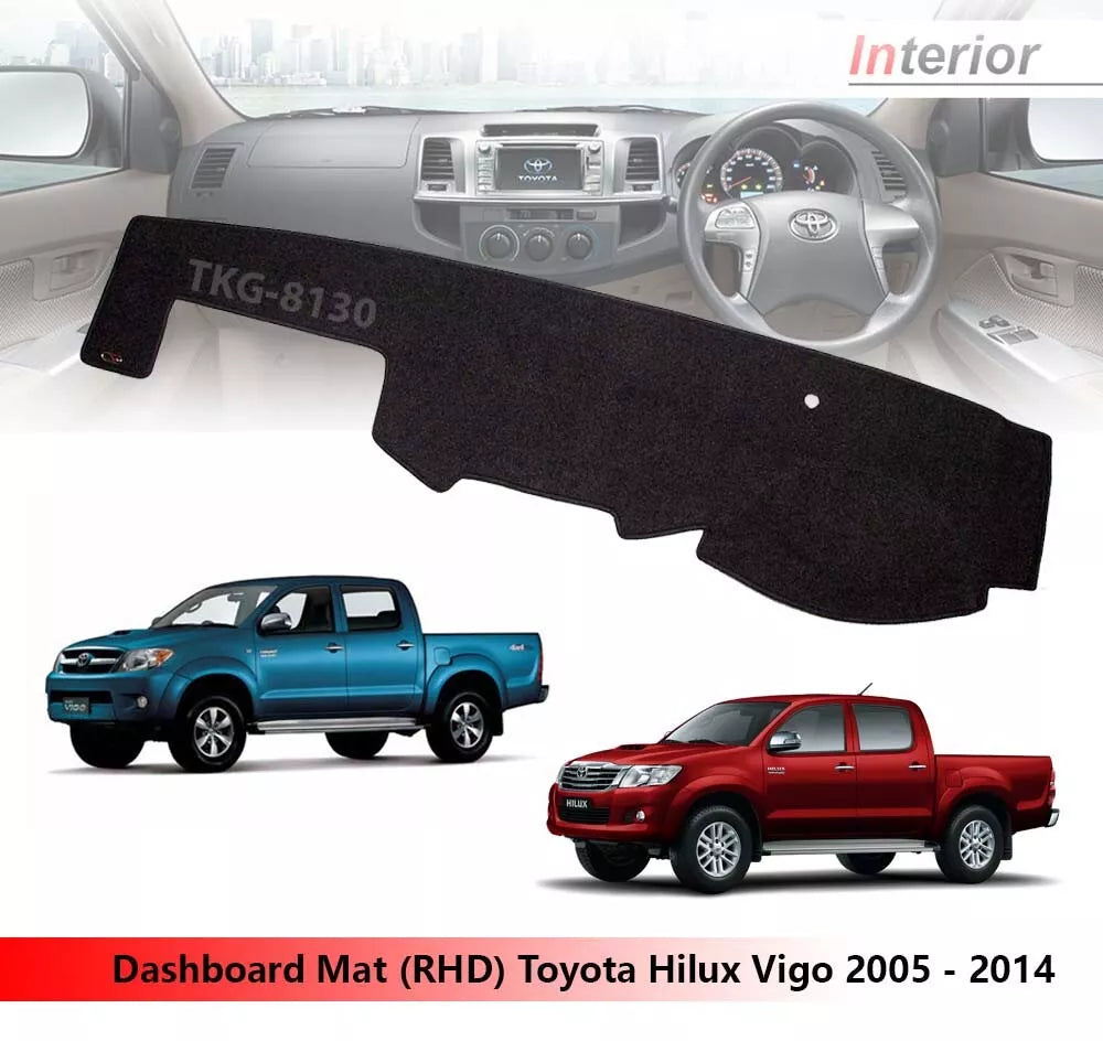 Dashboard Mat Pad Cover for Toyota Hilux (2005-2014)