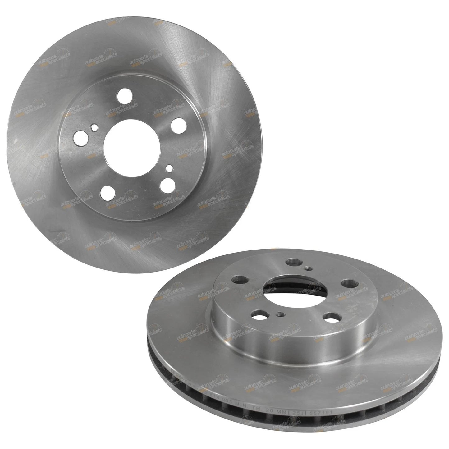 2 x Front Disc Brake Rotors for Toyota Prius NHW20R (2003–2009)