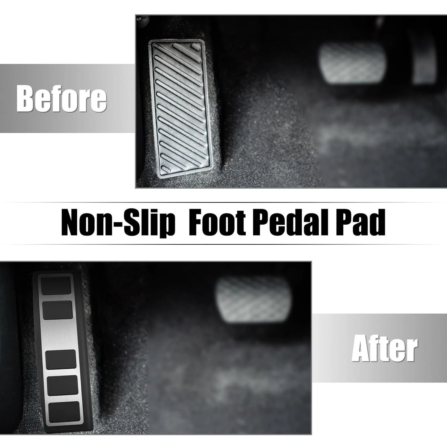 Car Foot Rest Pedal Cover for Ford Mustang Mach-E 2021-2022 Stainless Steel