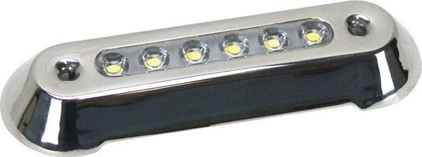 LED Blue Underwater Lights for Boats 12V Squid Fishing Fully Sealed 6 LEDs