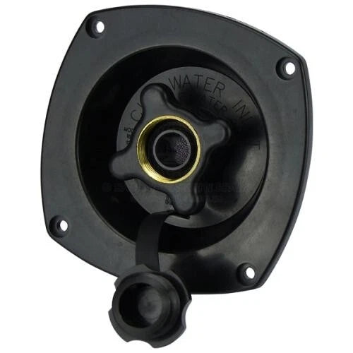 Caravan Water Filler Pressure Regulator Black Shurflo Fresh Water Inlet