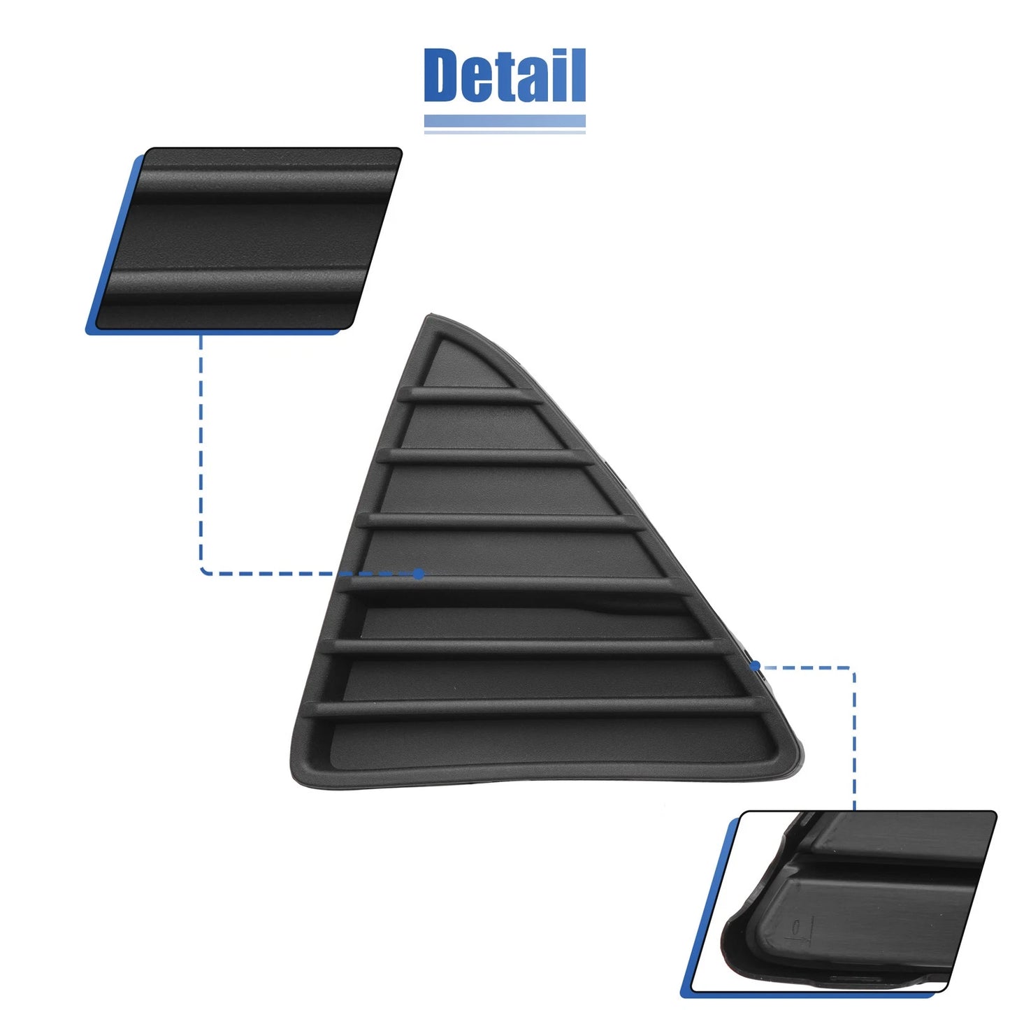 Front Left Driver Side Fog Light Grille Cover for Ford Focus (2012-2018)