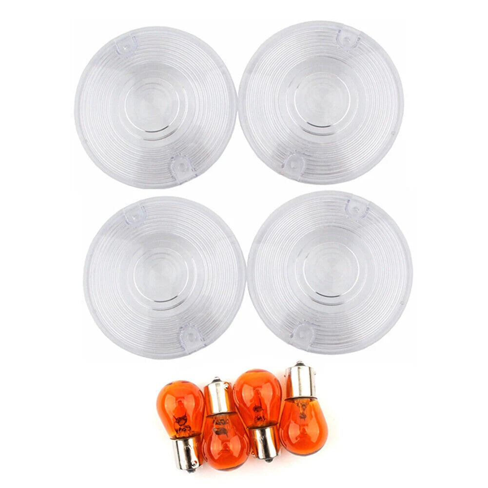 Clear Lens Covers for Harley Davidson Glide Front Rear Turn Signal Lights
