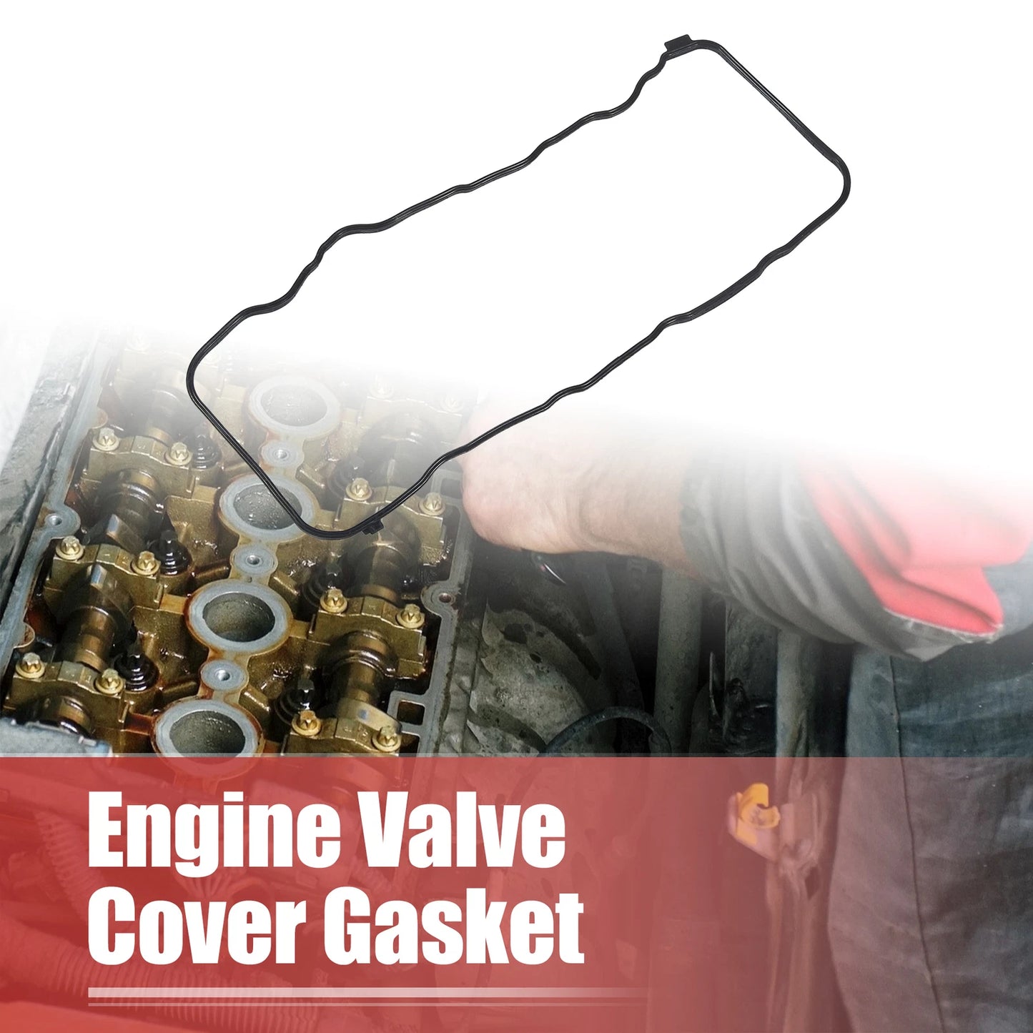 Engine Valve Cover Gasket for Honda Civic EX, EXL, HF, LX, SE, DX, GX (2001-2005)