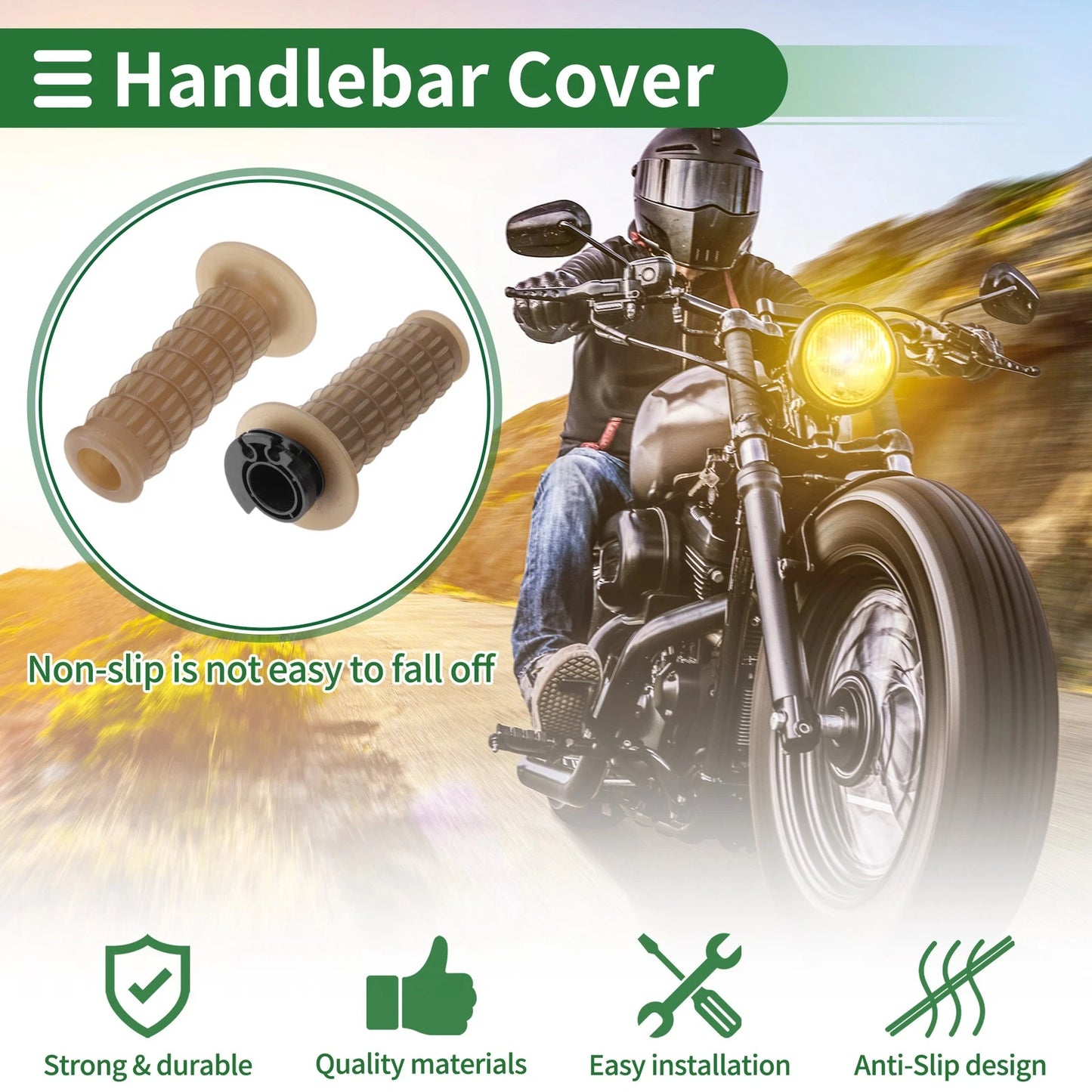 Grips / 7/8 22mm / Hand Grips End Cap Kit for Motorcycle