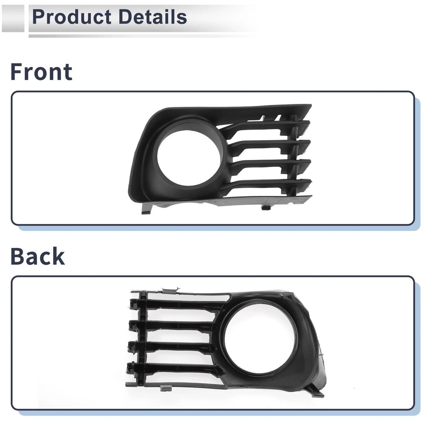 1 Pc Front Right Fog Light Grill for Toyota Prius (2004-2009)