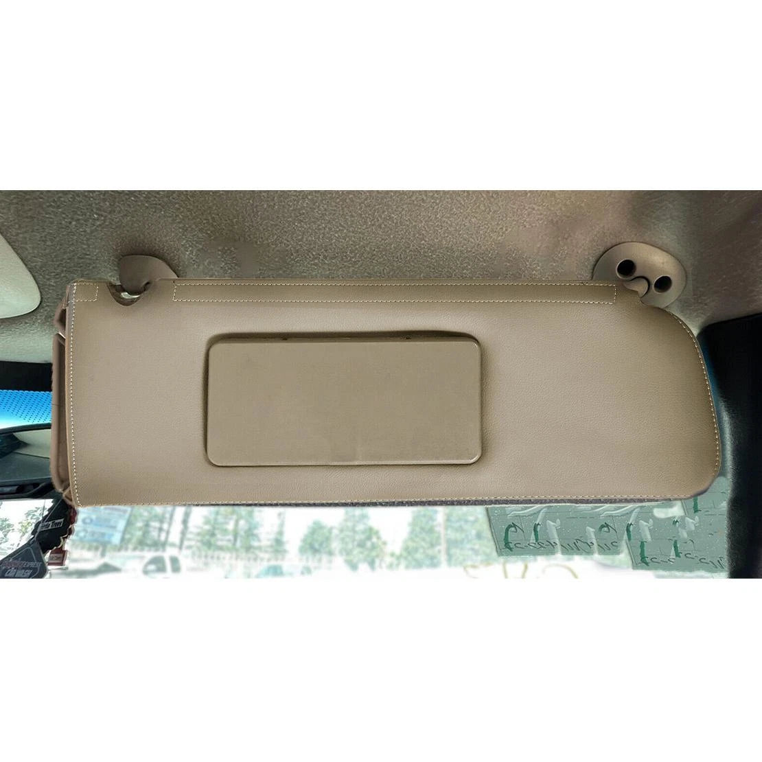 Beige Sun Visor Covers for Chevy Tahoe, Suburban, GMC Yukon (1995-1999)