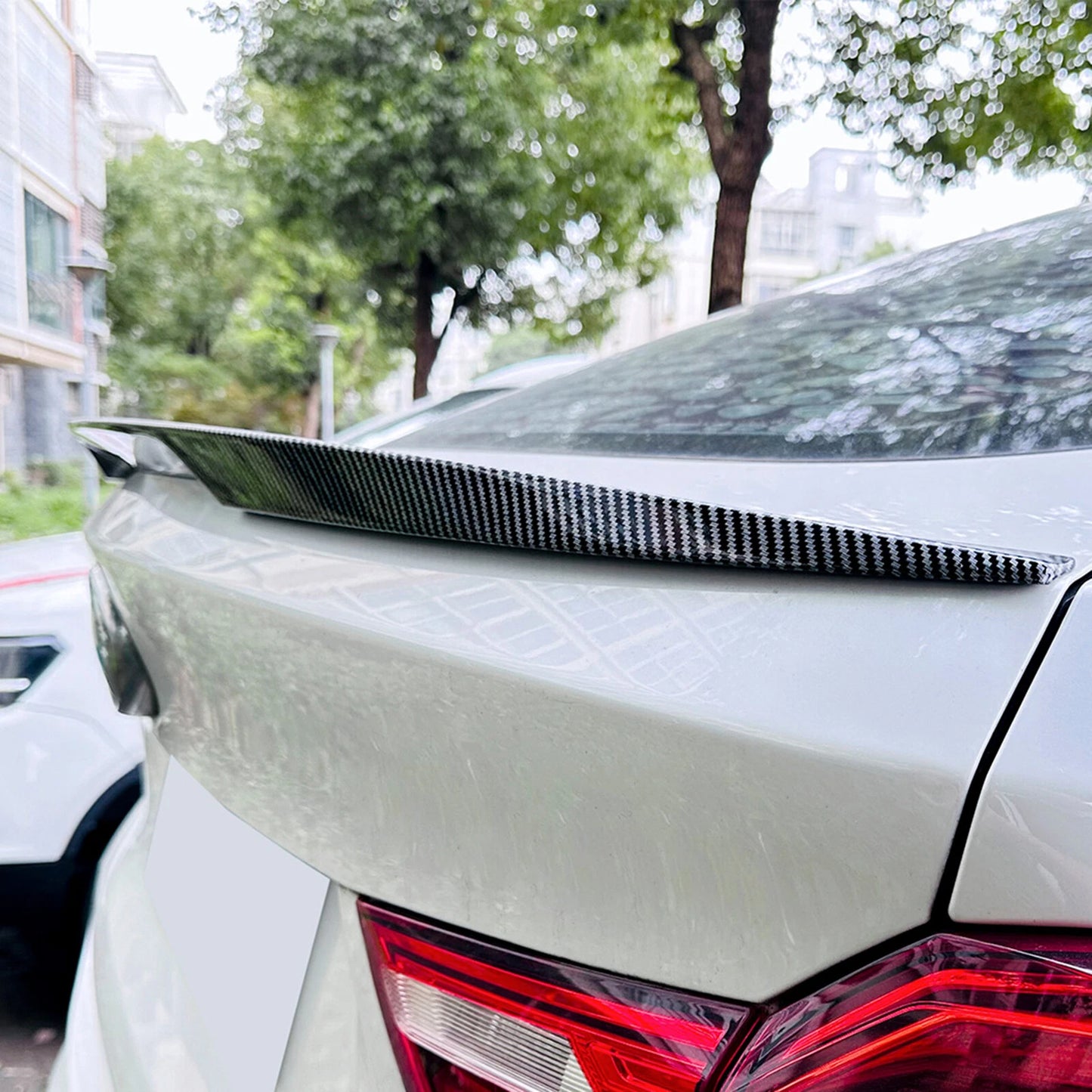 Rear Boot Spoiler Lip for BMW X4 F26 (2014-2018) Carbon Look Bodykit