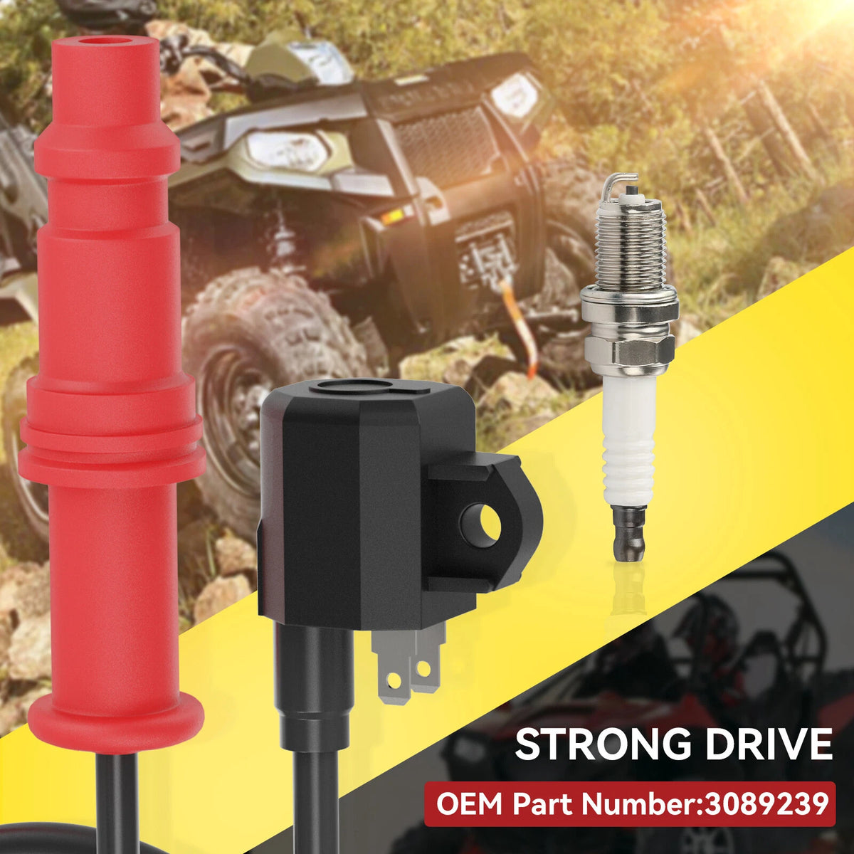 Ignition Coil/Plug for Polaris Sportsman 500/Ranger 400/500