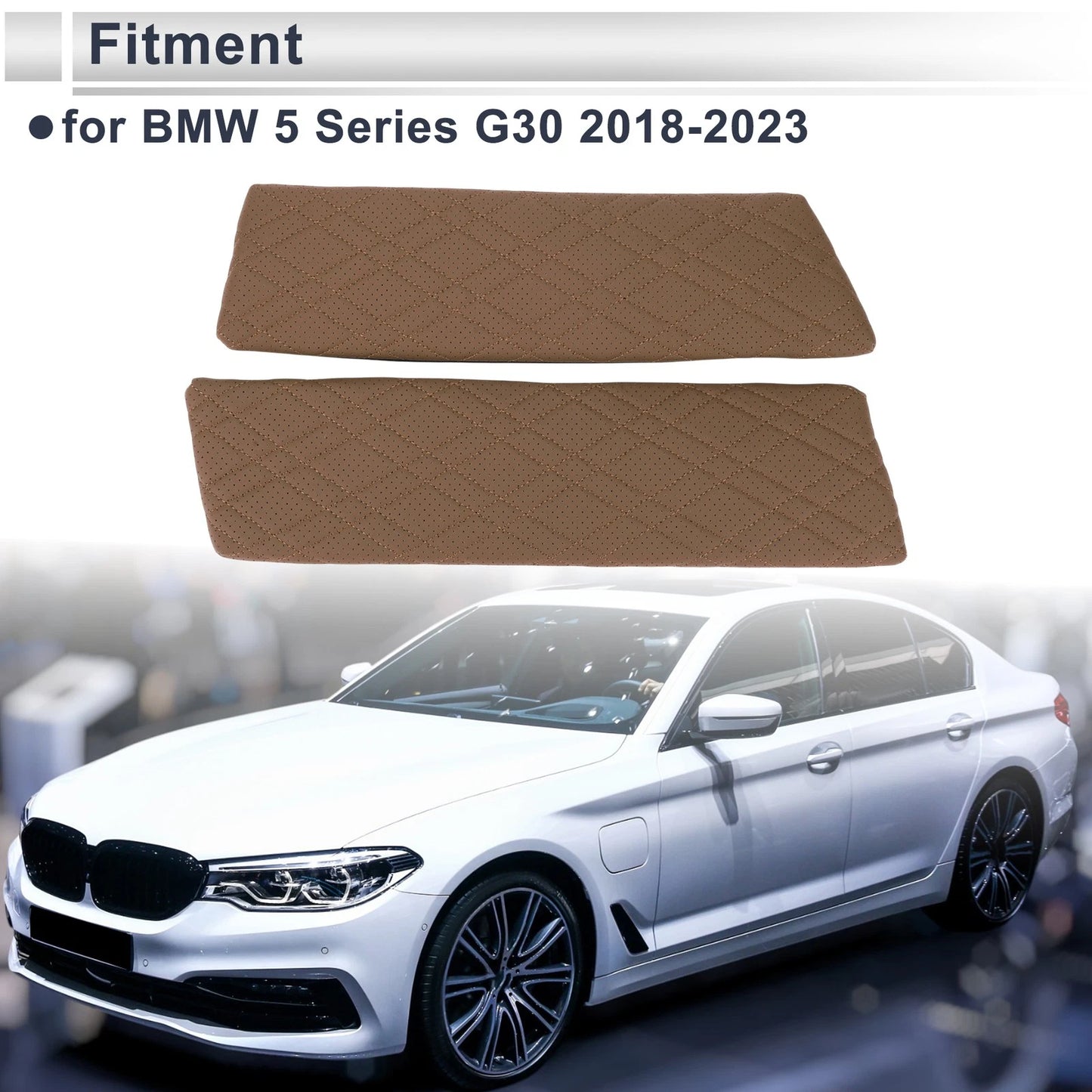 Brown Center Console Cover for BMW 5 Series G30 (2018-2023)