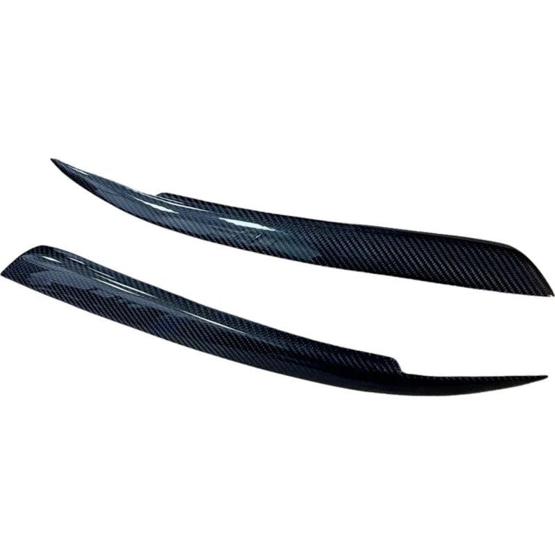 Real Carbon Fiber Headlight Lamp Eyebrow Cover Trim For Nissan Skyline R33