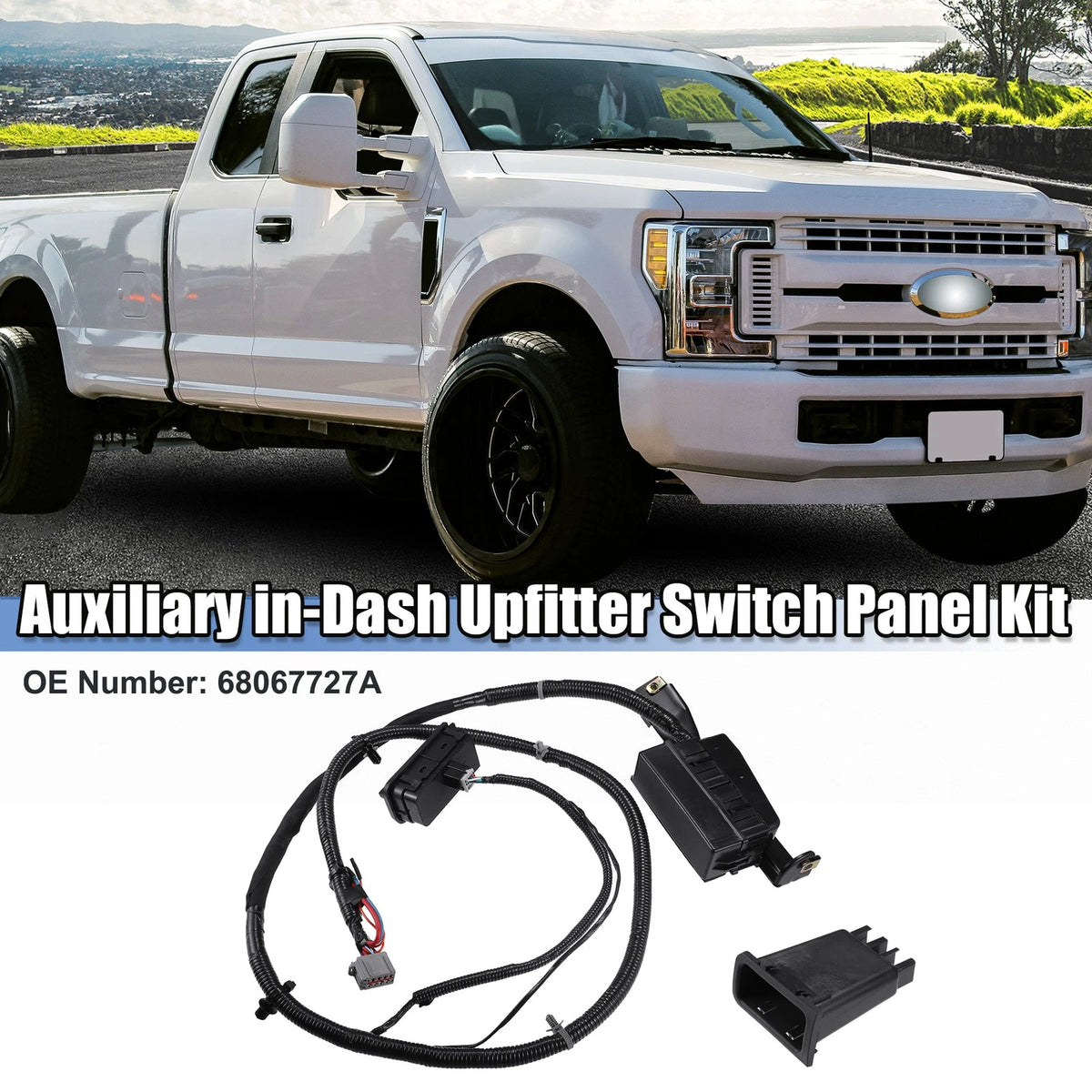 Auxiliary Dash Upfitter Switch Set for Ford F-250 F-350 Super Duty (2005-2007)