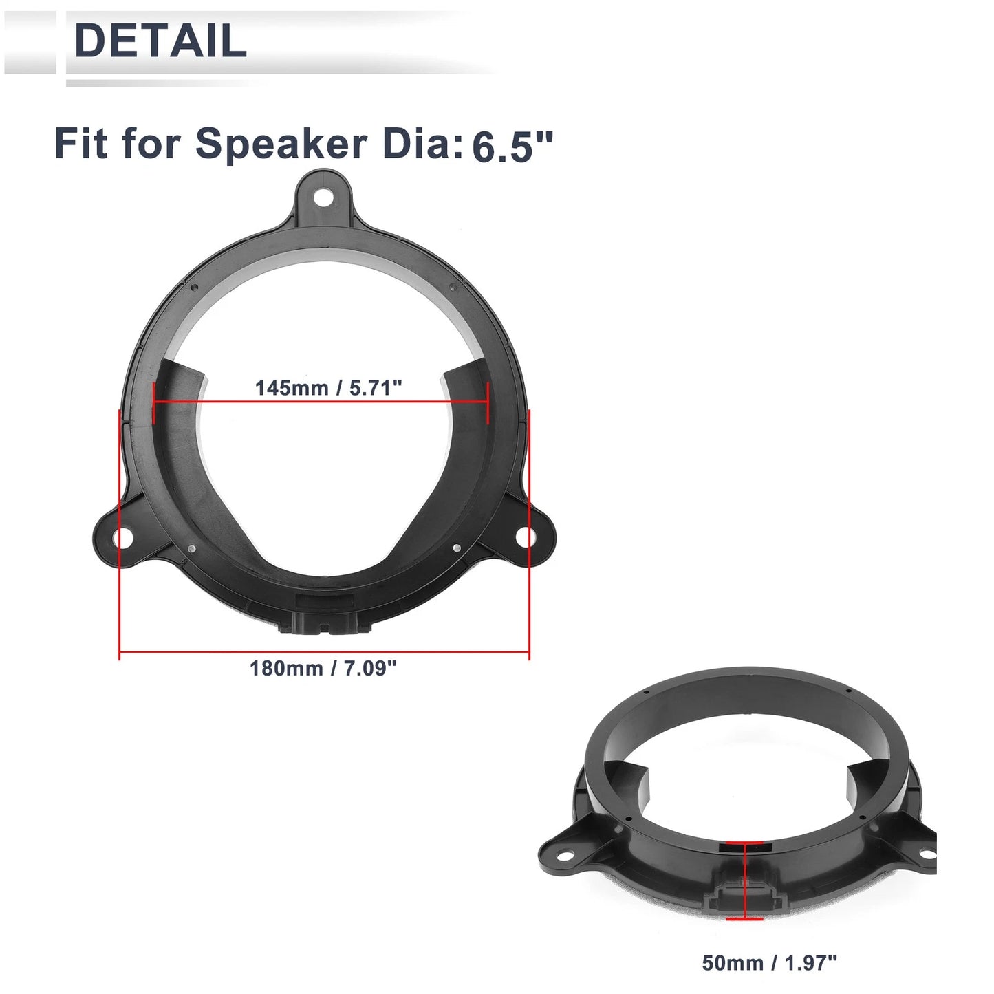 Tweeter Speaker Spacer Rings for Mazda