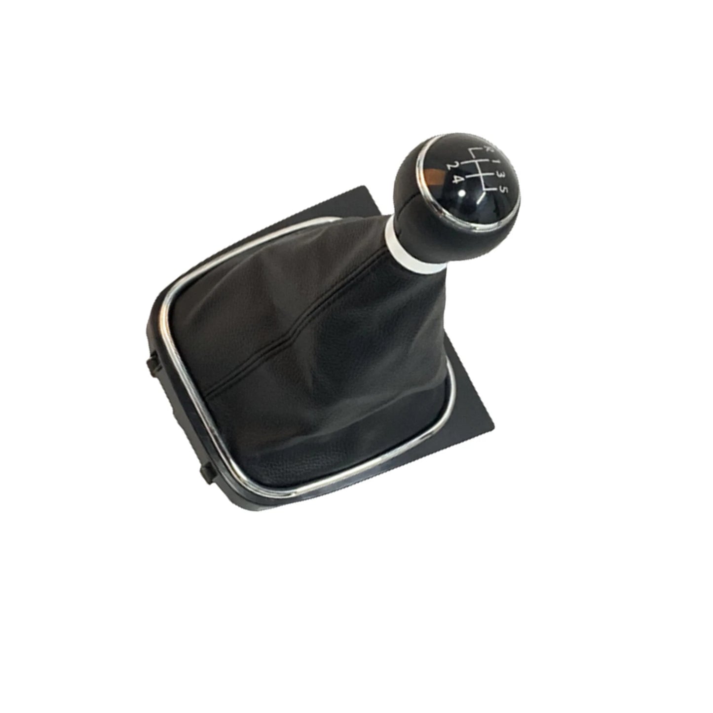 Gear Shift Button Leather Rootwood for VW Golf 6 (2008-2012) 5-Speed
