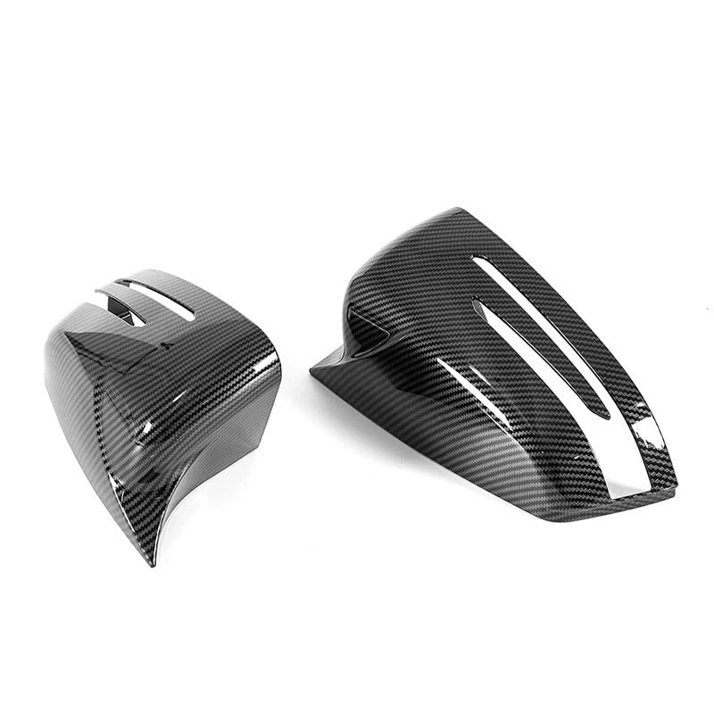 Carbon Fiber Wing Mirror Cover Caps for Mercedes Benz W204 W176 CLA250 W212 (2007-2019)