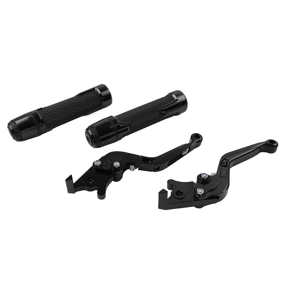 Black Extendable Brake Clutch Levers & Grips for BMW F900 F900R (2020-2023)